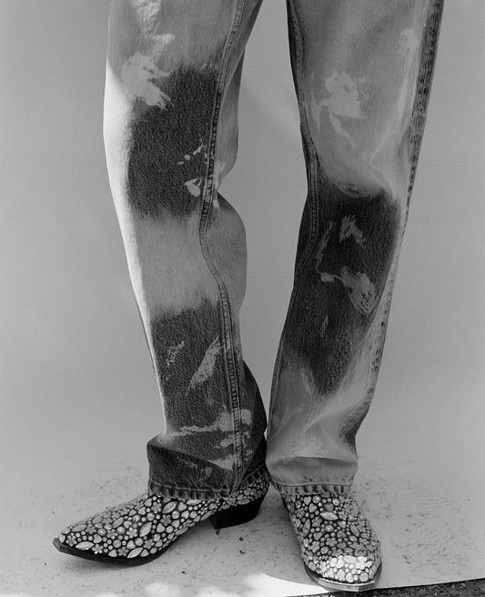 Sunflower Sunflower Loose Fit Bleached Splash Jeans Size US 32 / EU 48 - 4 Thumbnail