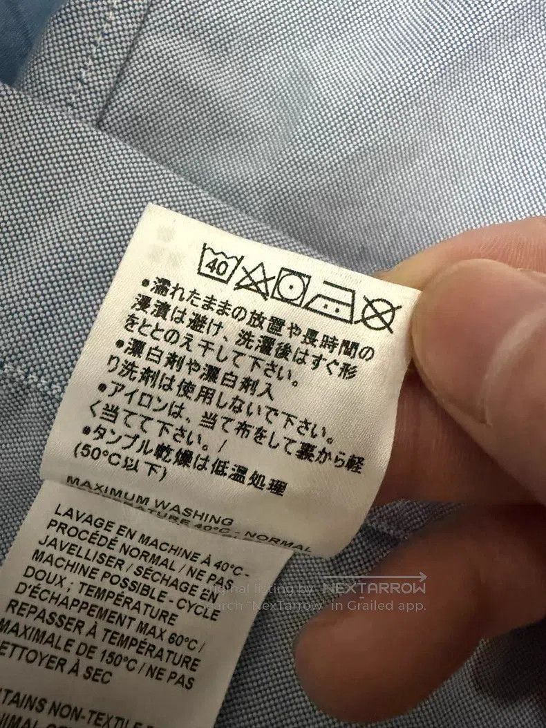 Thom Browne Thom Browne Classic Oxford Cloth Simple Cotton Long Sleeve Size US XL / EU 56 / 4 - 7 Thumbnail