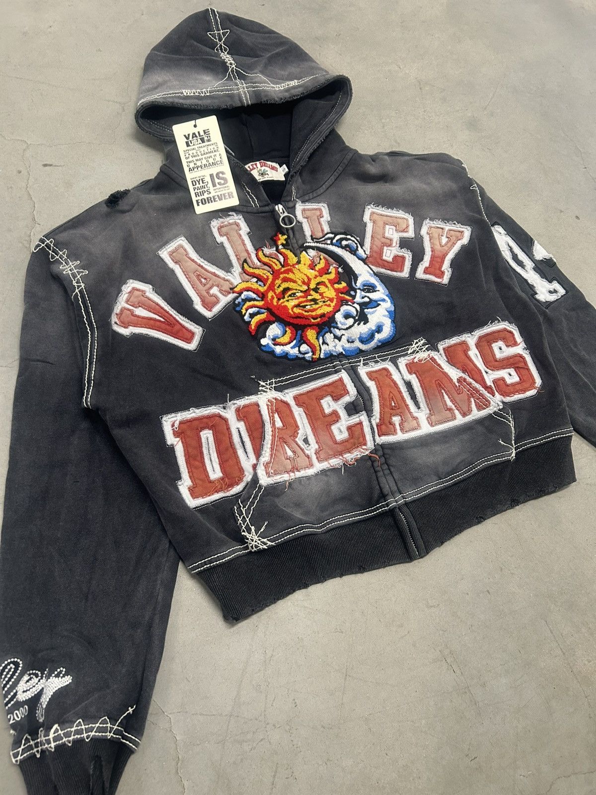 Vale Vale Forever Valley Dreams Black Sunny Zip Up Hoodie Size US M / EU 48-50 / 2 - 2 Thumbnail