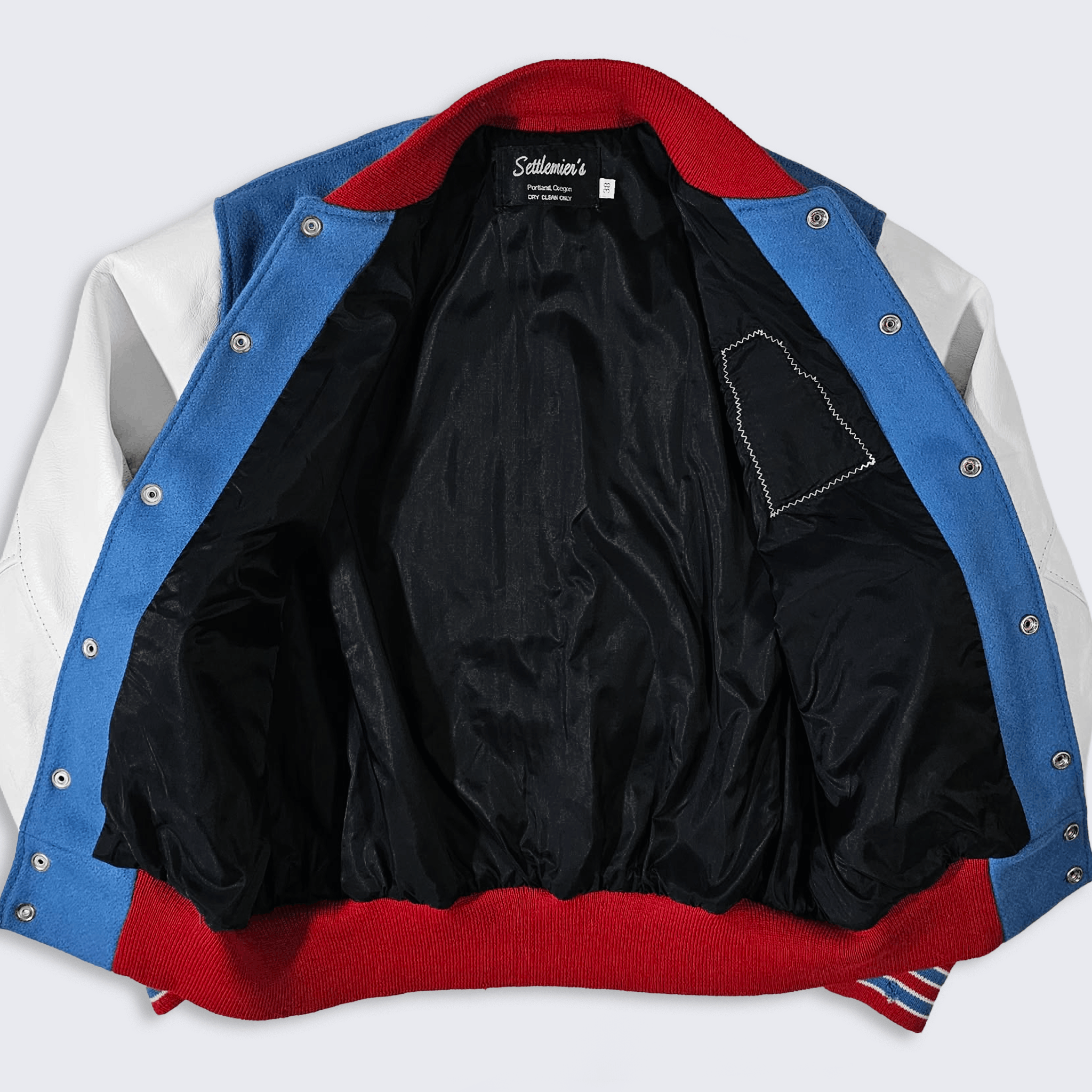 NFL Houston Oilers Vintage 80s Letterman Varsity Jacket Size US M / EU 48-50 / 2 - 3 Thumbnail