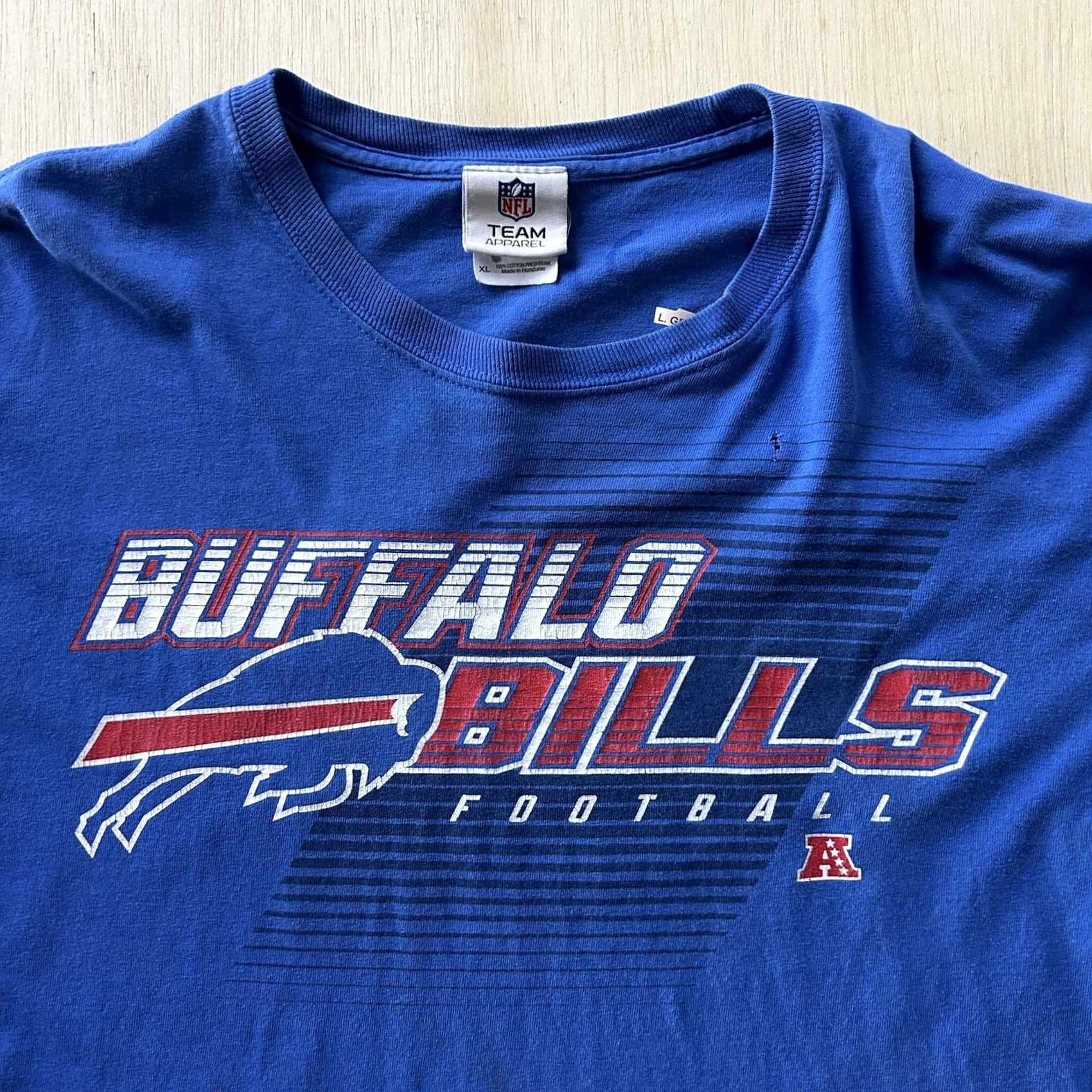NFL VINTAGE Buffalo Bills Shirt Mens XL Blue NFL Football Long Sleeve Team Apparel Size US XL / EU 56 / 4 - 2 Thumbnail