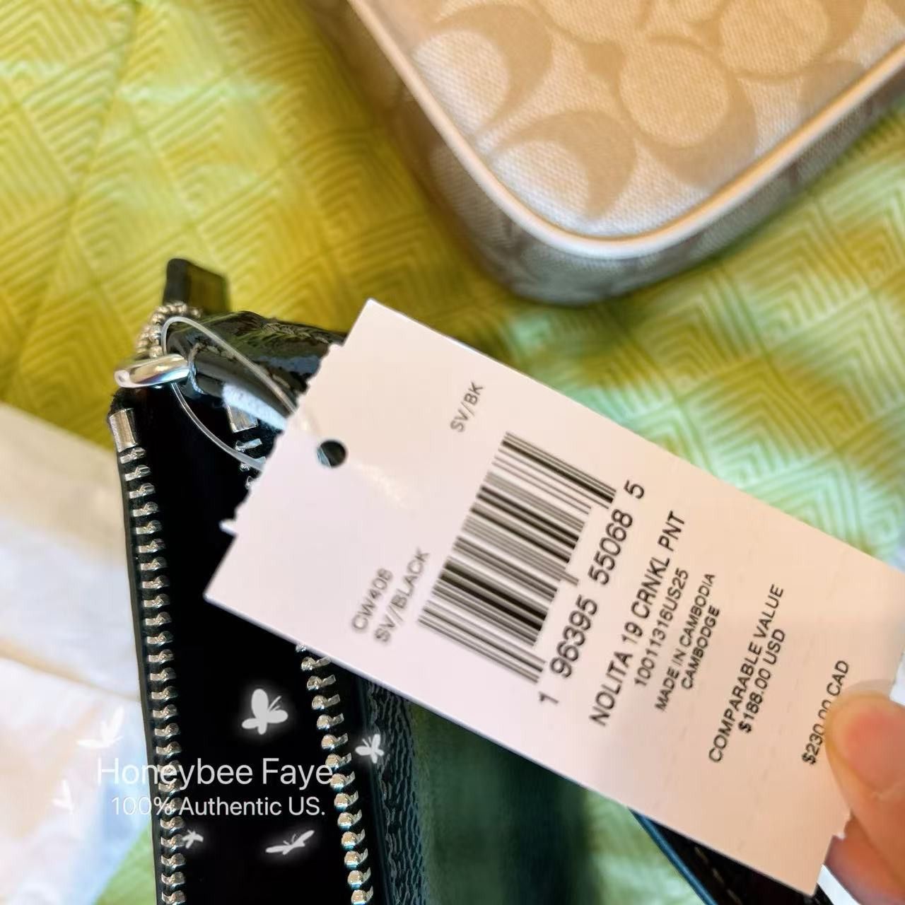 Coach Nolita 19 CW408 plus extended Pearl chain Size ONE SIZE - 7 Thumbnail