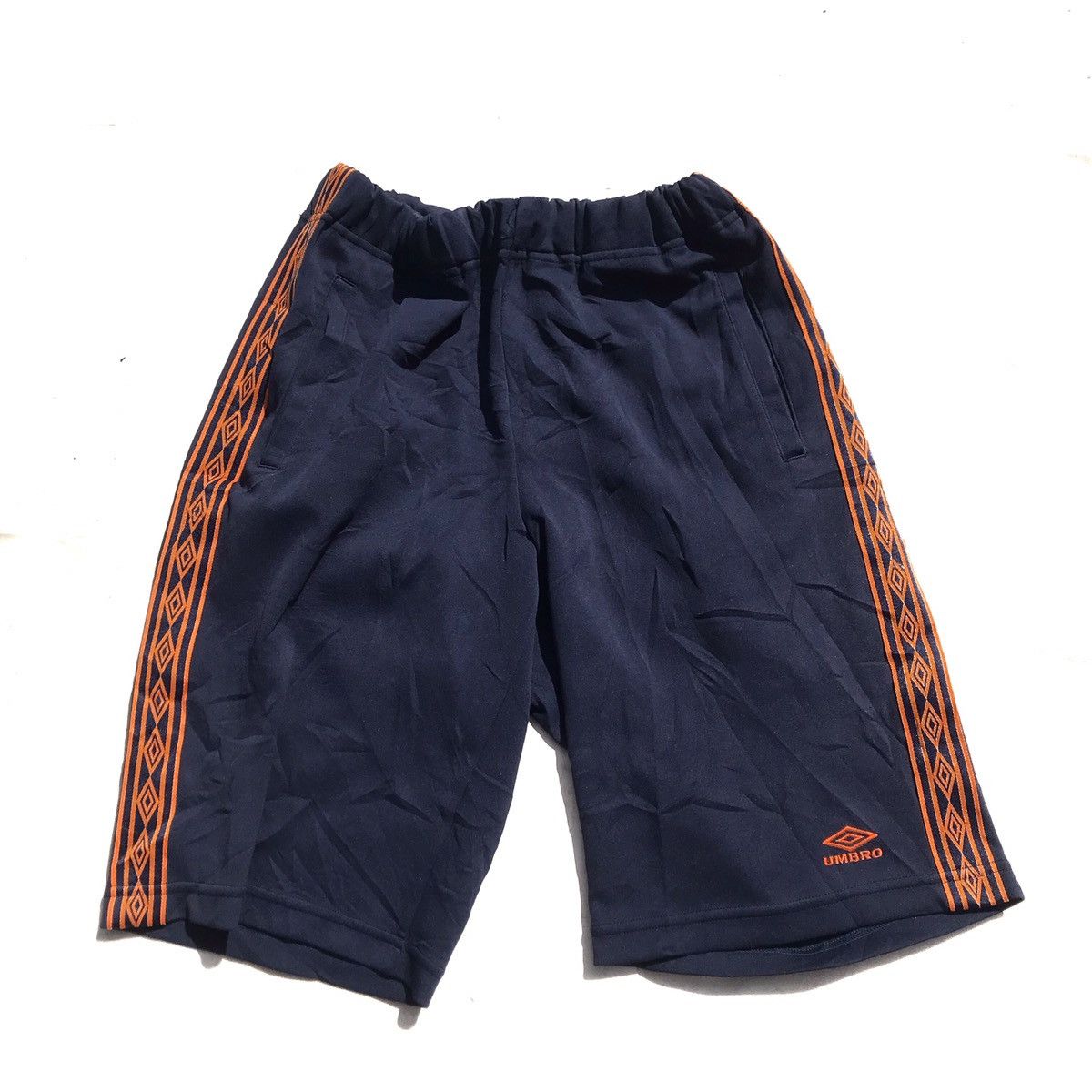 Umbro × Vintage Umbro Short Pants Taped Trackpants Full Taped Size M-L Navy Size US 34 / EU 50 - 1 Thumbnail