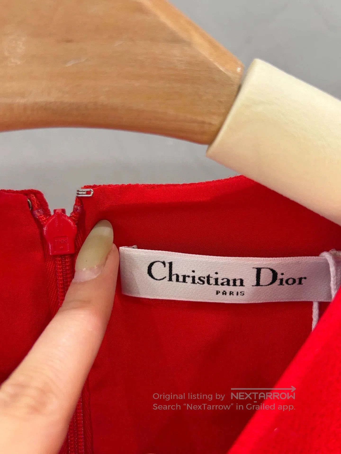 Dior red short sleeve wool dress by dior. Size US M / EU 48-50 / 2 - 3 Thumbnail