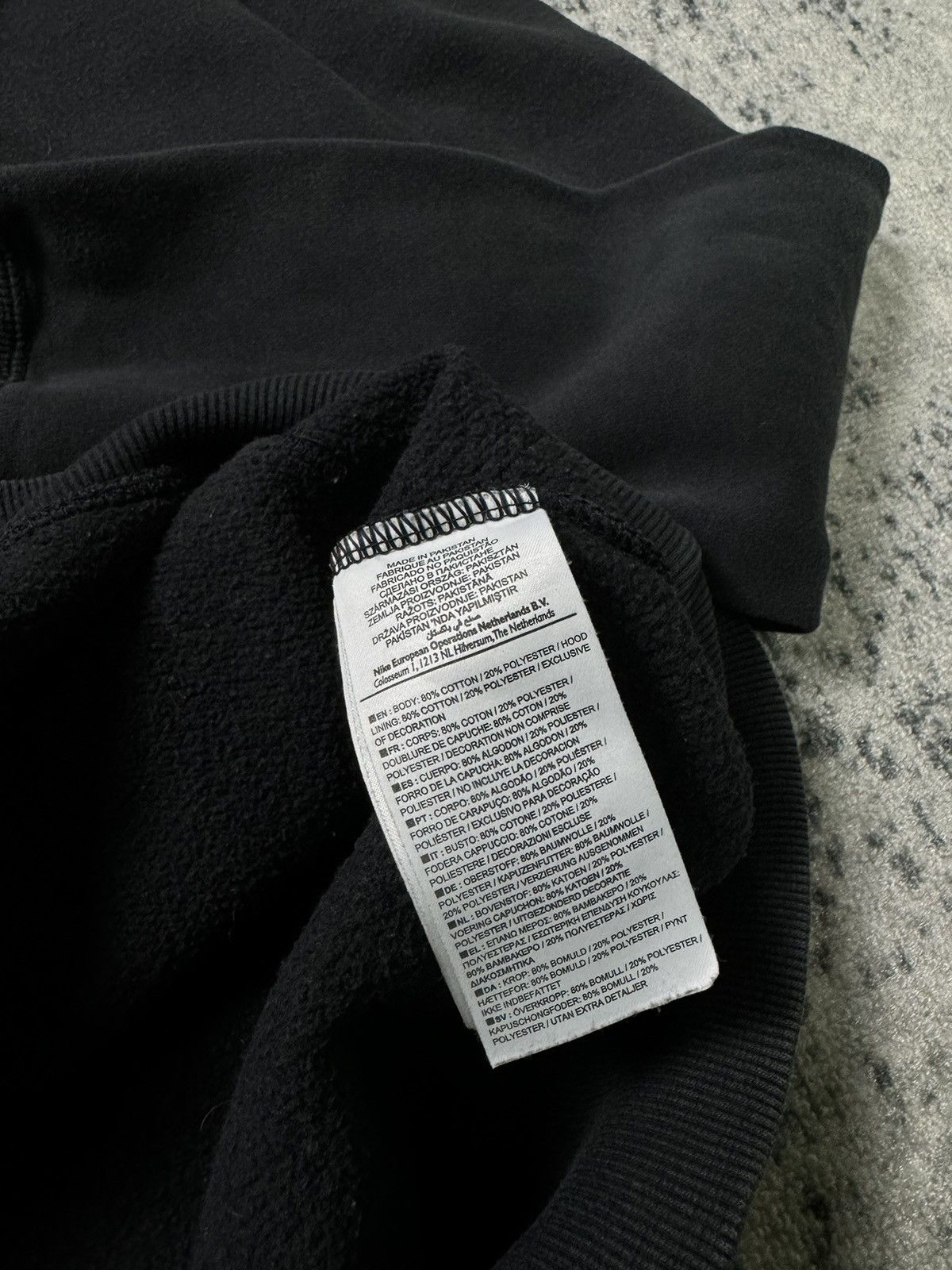 Nike × Vintage Vintage Nike Faded Black Hoodies Big Logo Y2K STYLE Size US M / EU 48-50 / 2 - 6 Thumbnail