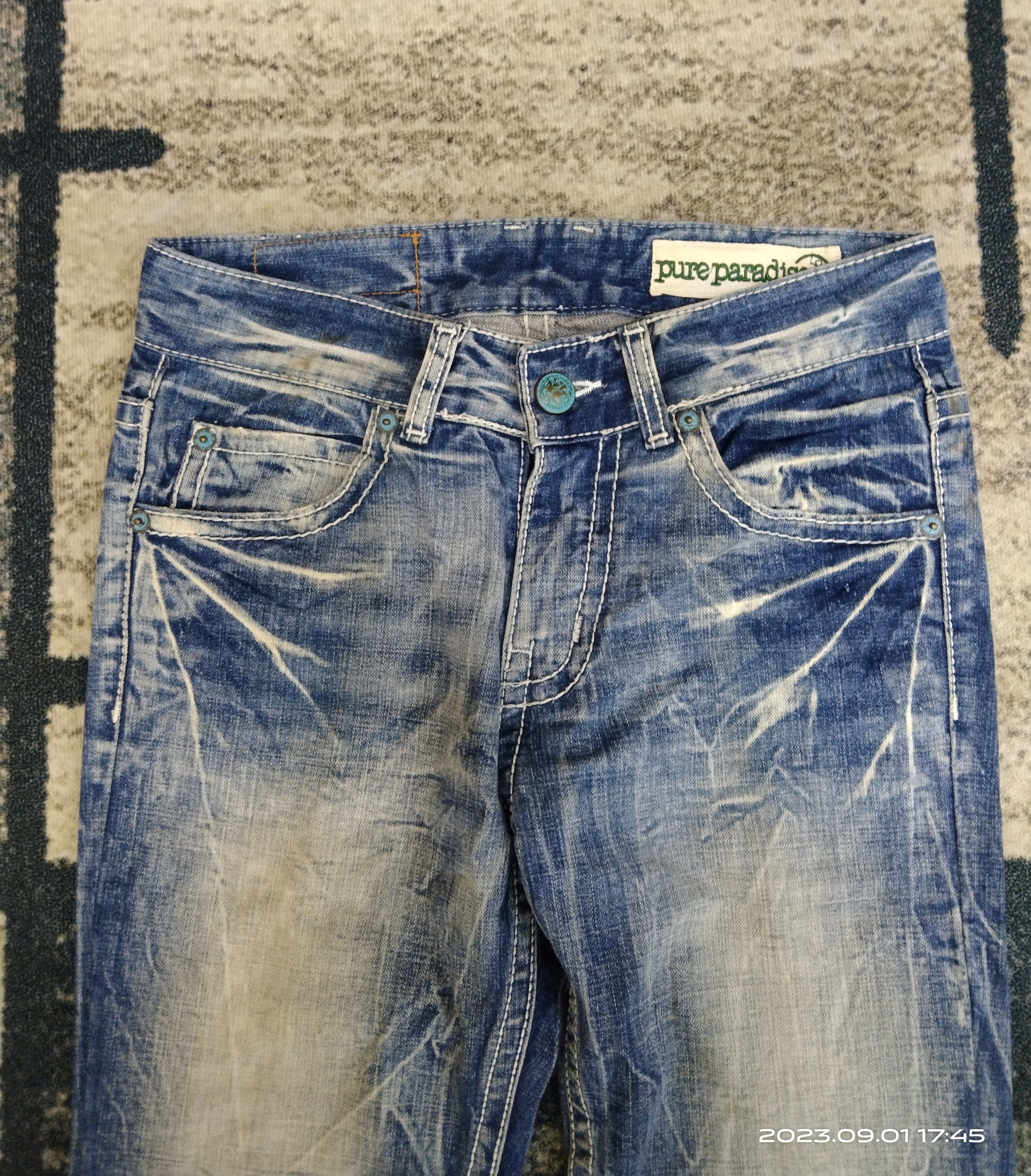Japanese Brand FLARE SICK PURE PERADISE DENIM PANTS Size US 29 - 4 Thumbnail
