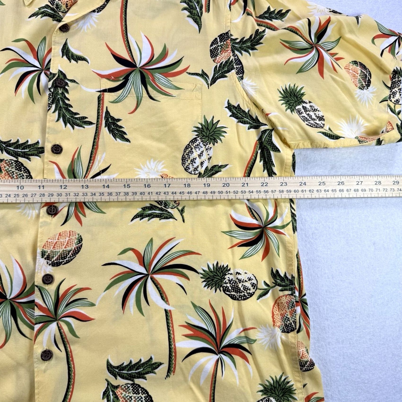 Reyn Spooner Reyn Spooner Hawaiian Shirt Pineapple Palm Tree Men’s Large Rayon Short Sleeve Button-Up Casual Beach Tropical Pink? Yellow Size US L / EU 52-54 / 3 - 6 Thumbnail