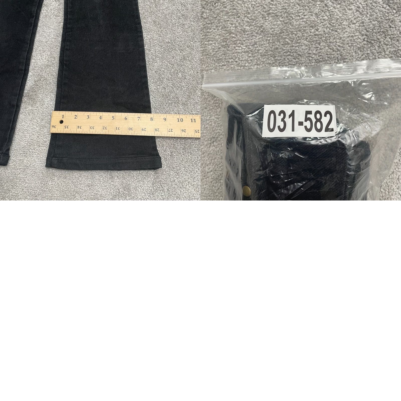 Vintage Prairie Bootcut Denim Jeans Juniors Large Black Mid Rise Cotton Casual 28x28.5 Denim Bootcut Prairie Black 28 28.5 Juniors Women City Modern Size 36" / US 14 / IT 50 - 9 Thumbnail