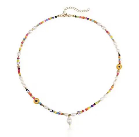 Jewelry Punk unisex beaded necklace alternative industrial chain Size ONE SIZE - 3 Thumbnail