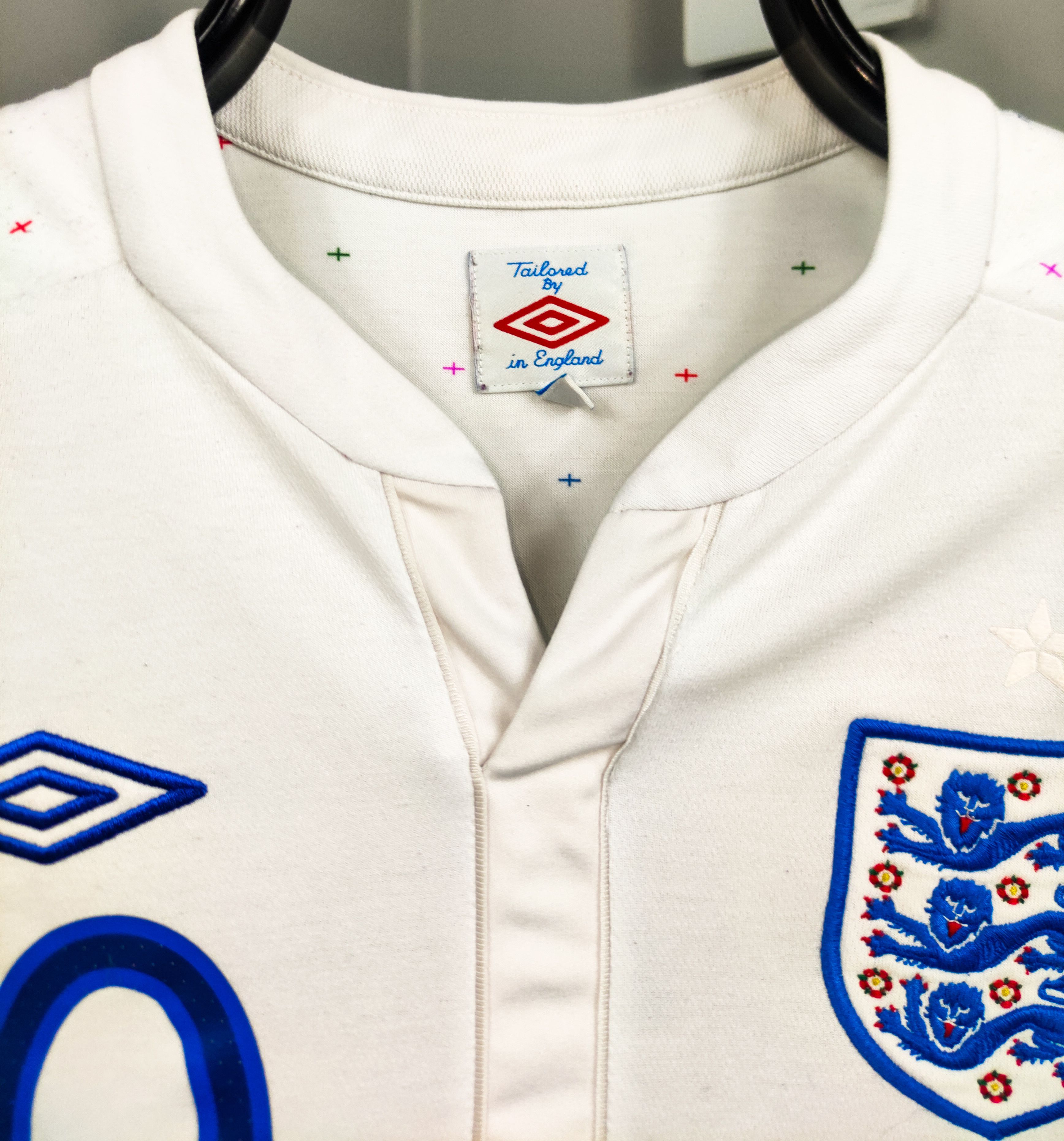 Umbro Wayne Rooney #10 England 2011 Home Umbro Blokecore Vintage Size US S / EU 44-46 / 1 - 20 Thumbnail