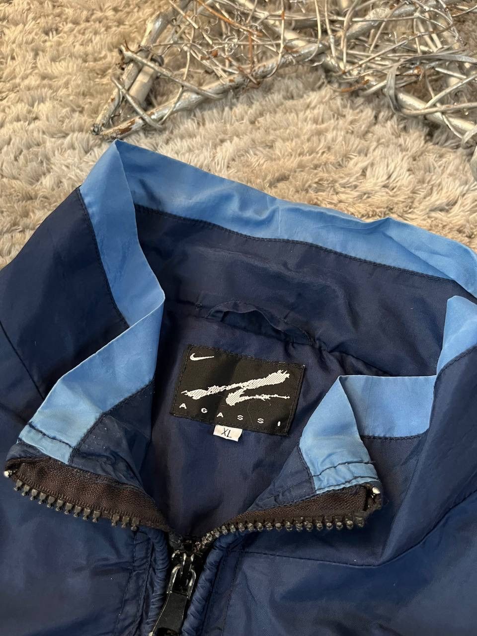 Nike × Vintage 90s Nike Vintage Light Jacket Streetwear Big Logo Swoosh Size US XL / EU 56 / 4 - 9 Thumbnail