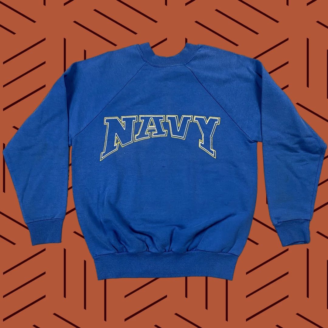 Vintage VINTAGE NAVAL U.S. NAVY ANNAPOLIS RAGLAN SWEATSHIRT 1970's/80's MILITARY BLUE USA S Size US S / EU 44-46 / 1 - 1 Thumbnail