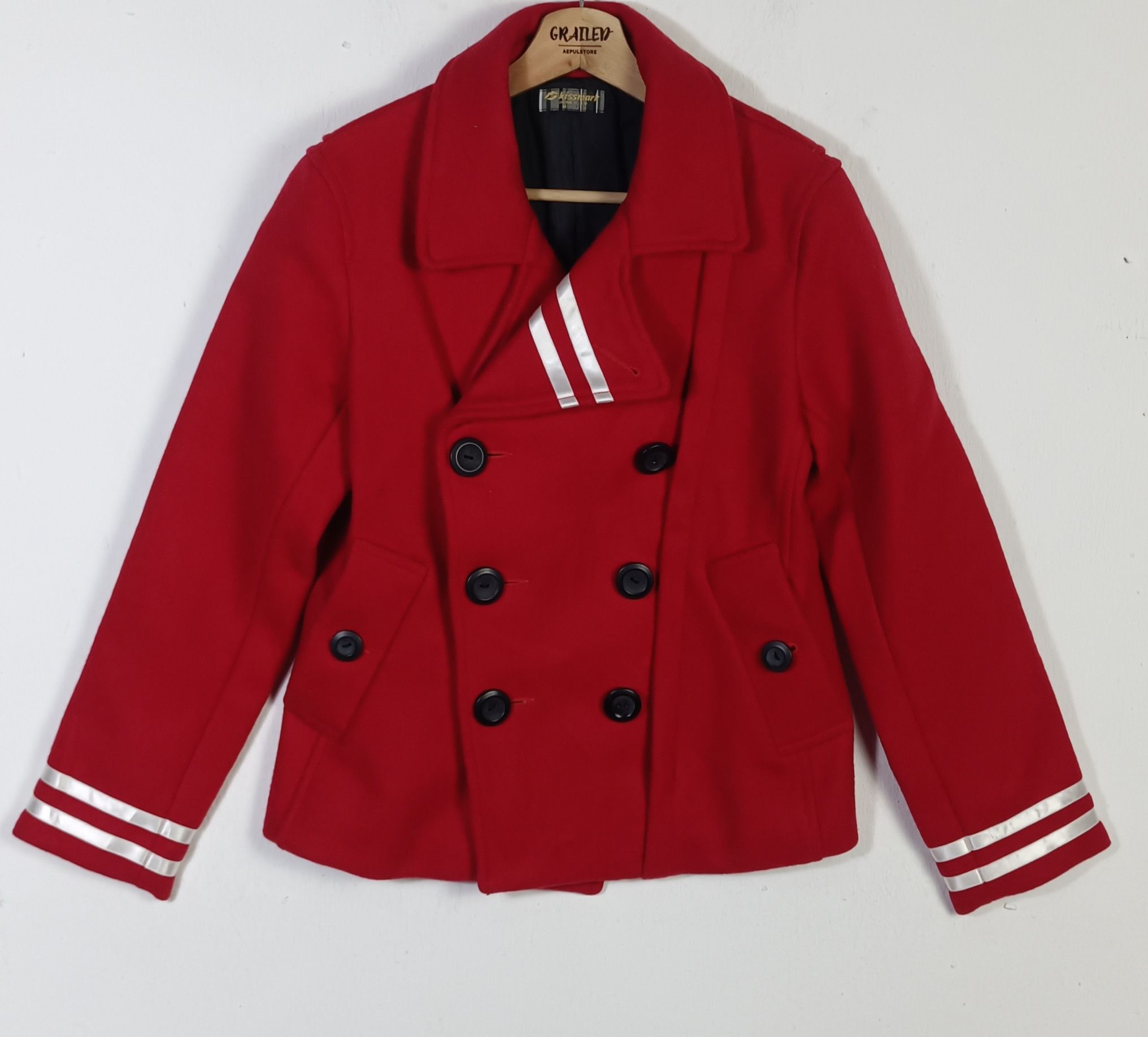 🇯🇵Biker Jacket Wool Double Breast Kiismark Japan