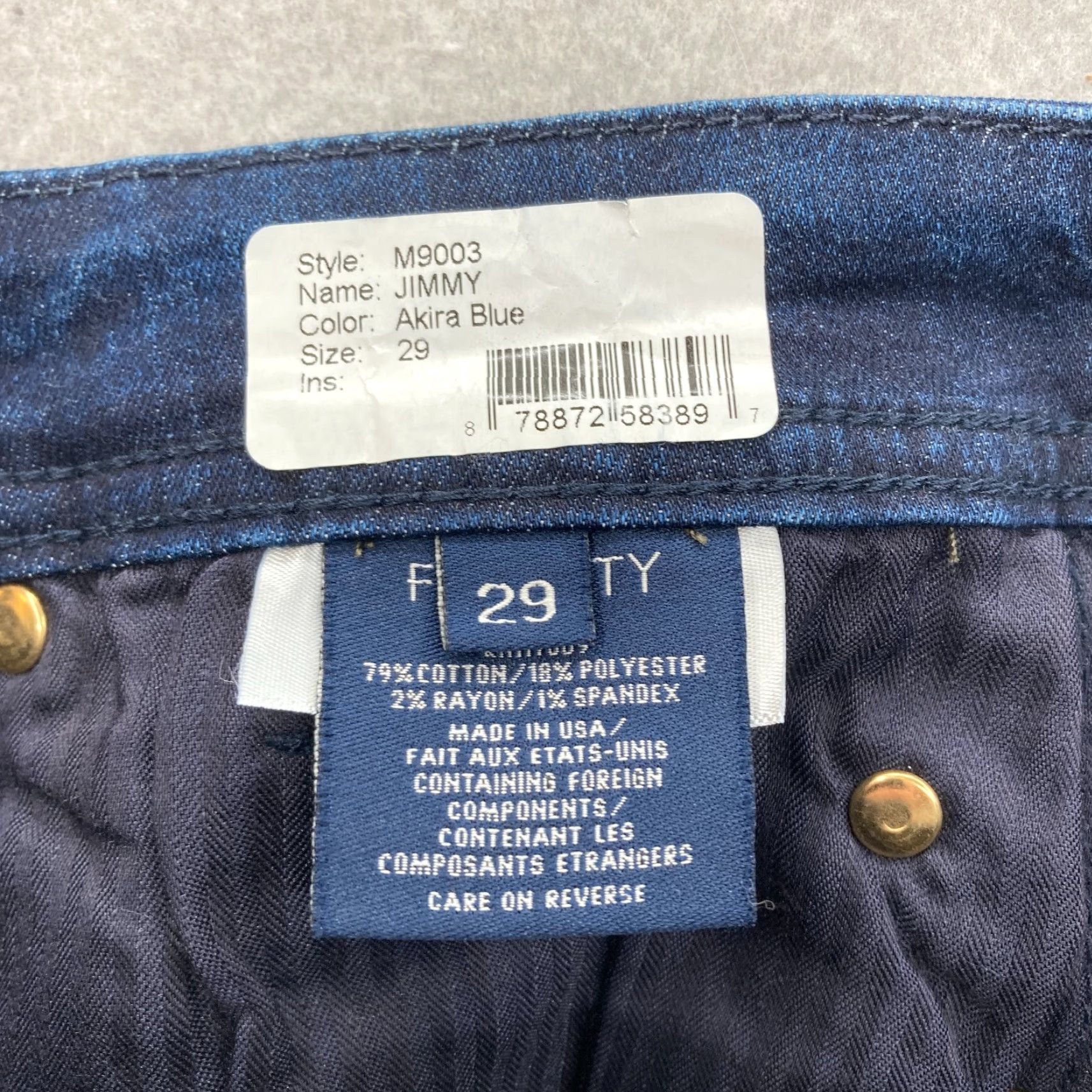Vintage Fidelity Denim Jimmy Jeans Mens 29x34 Slim Straight Akira Blue Stretch Denim NWT Denim Jeans Mens 29x34 Slim Straight Akira Blue Stretch NWT Size US 29 - 5 Thumbnail