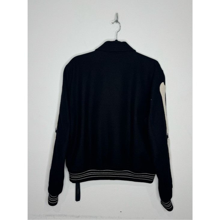 Amiri Amiri Bone Bomber Jacket Black White Men’s 52/XL Size US XL / EU 56 / 4 - 4 Thumbnail