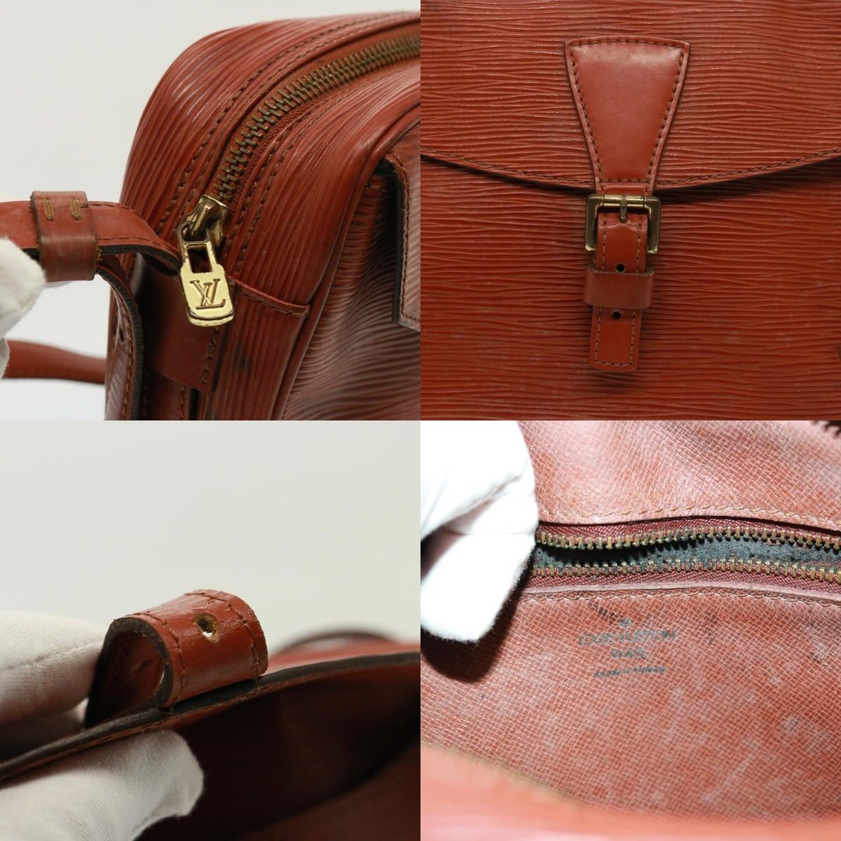 Louis Vuitton LOUIS VUITTON Epi Jeune Fillemm Shoulder Bag Brown M52153 Size ONE SIZE - 11 Thumbnail