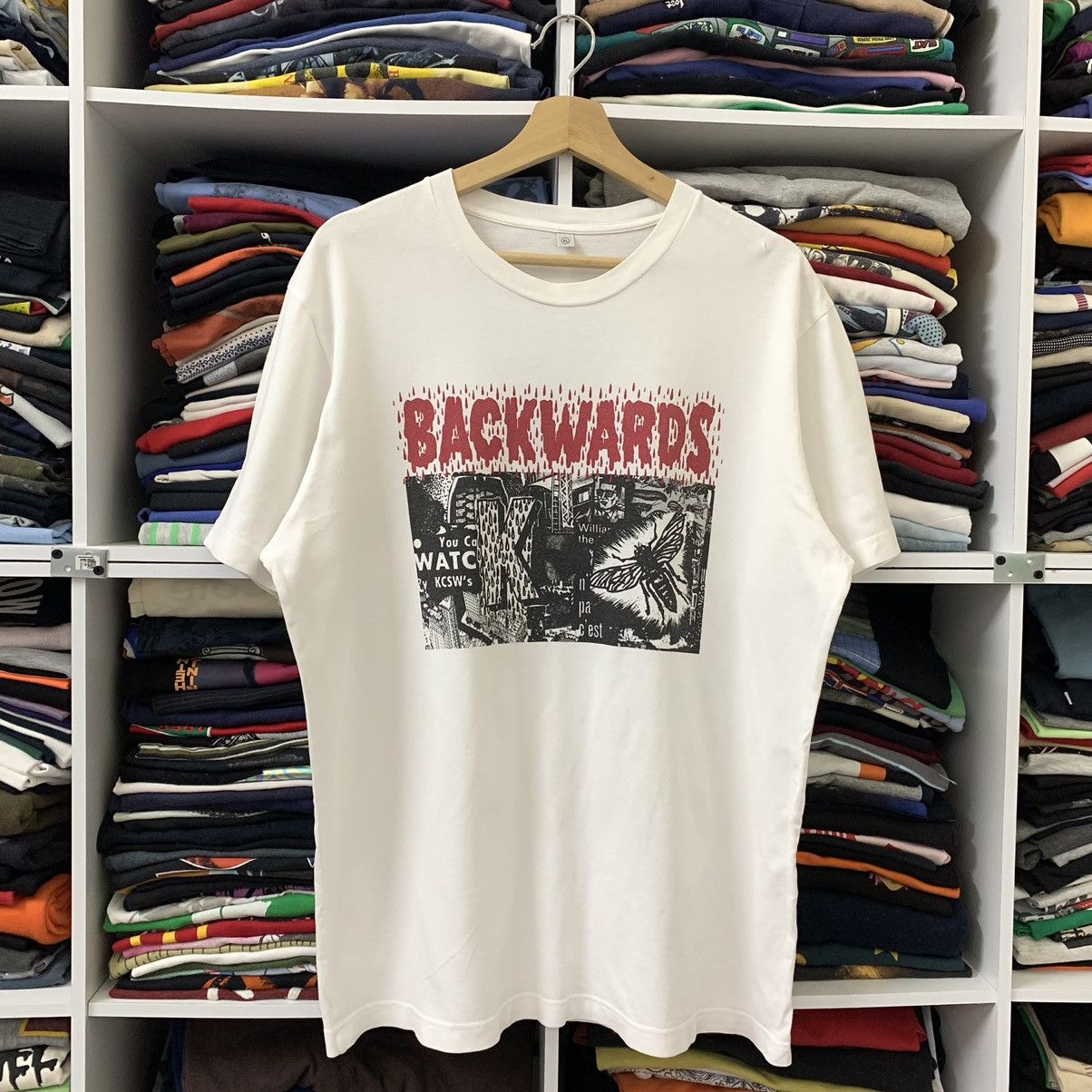 Band Tees BACKWARDS HEAVY METAL BAND! Size US XL / EU 56 / 4 - 1 Thumbnail