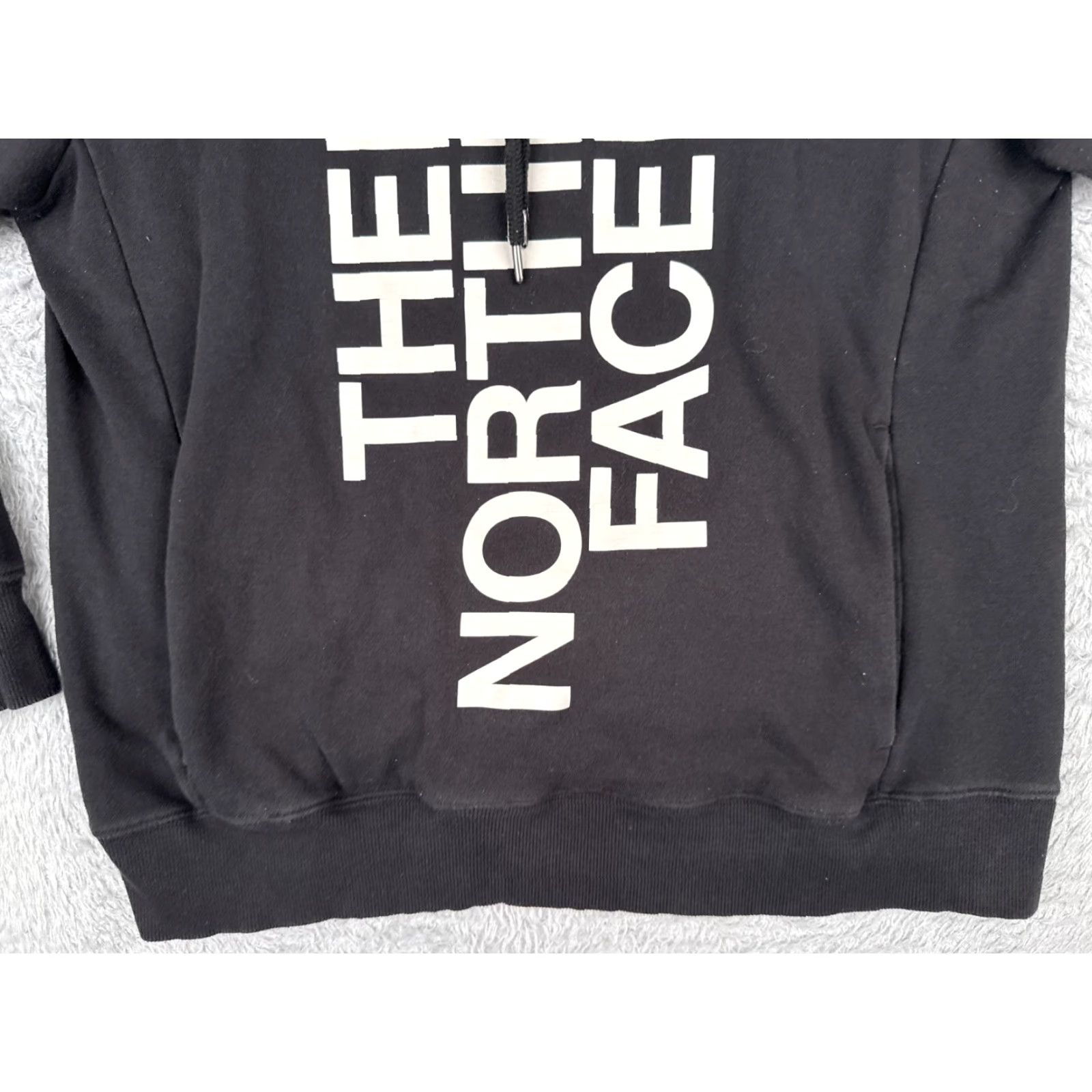 The North Face The North Face Hoodie Womens Large Black Pullover Cotton Blend Fleece Logo Pocket Hooded Sweater Size L / US 10 / IT 46 - 5 Thumbnail