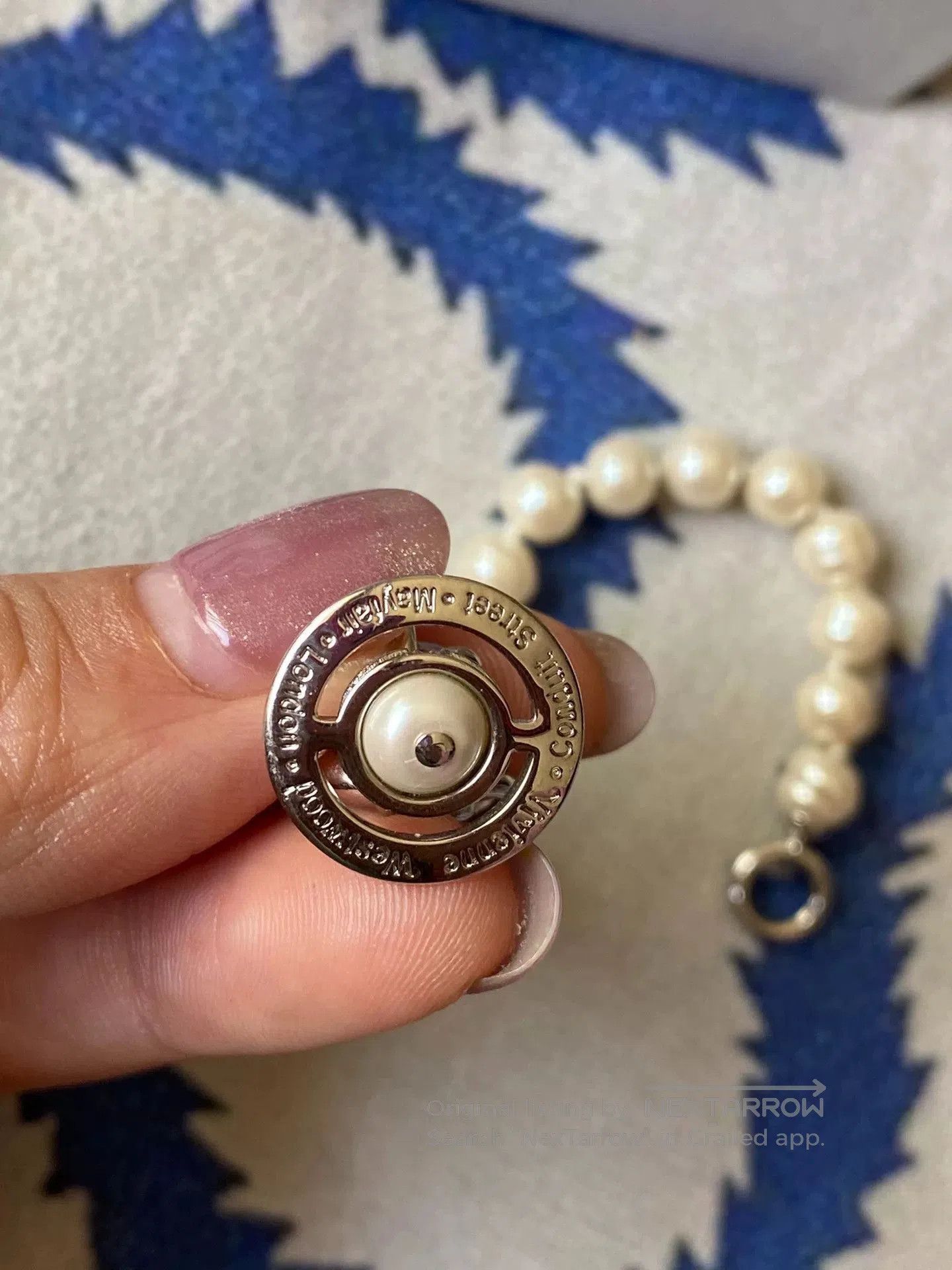 Vivienne Westwood Vivienne Westwood Pearl Saturn Bracelet. Size ONE SIZE - 4 Thumbnail