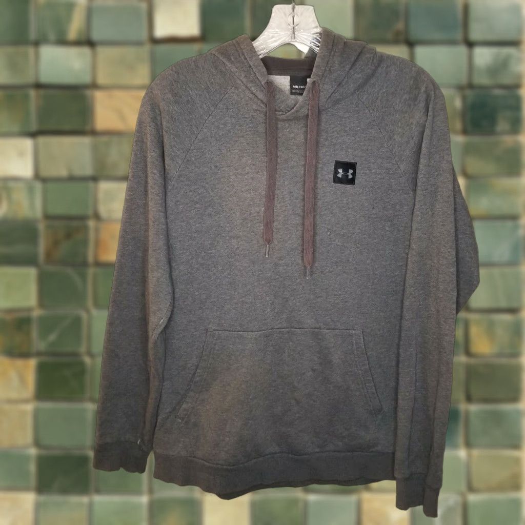 Under Armour Under Armour Hoodie Adult Medium Gray Long Sleeve Pullover Mens Size US M / EU 48-50 / 2 - 1 Thumbnail
