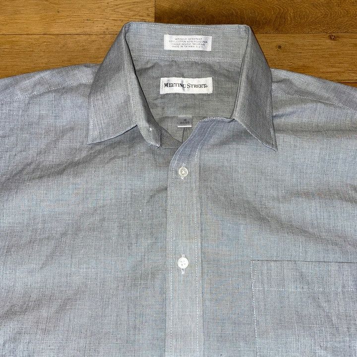Vintage Meeting Street Men's Long Sleeve Shirt Elegant Size .l Size US L / EU 52-54 / 3 - 3 Thumbnail