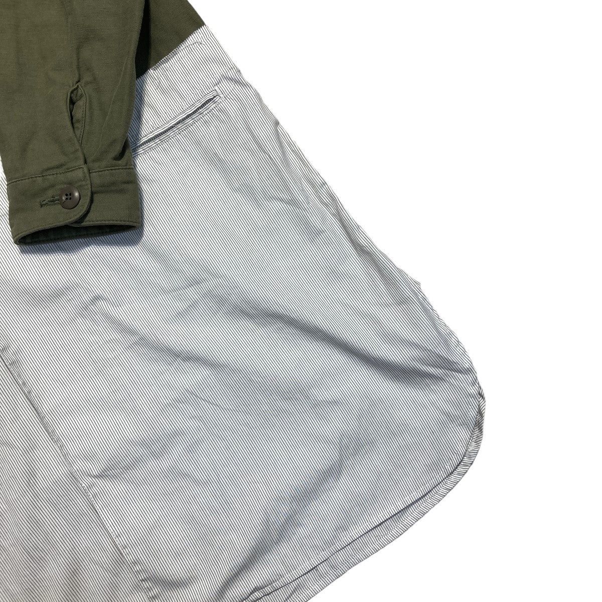 Yohji Yamamoto Yohji Yamamoto Switching long shirt JUR4404-1 Size US M / EU 48-50 / 2 - 4 Thumbnail