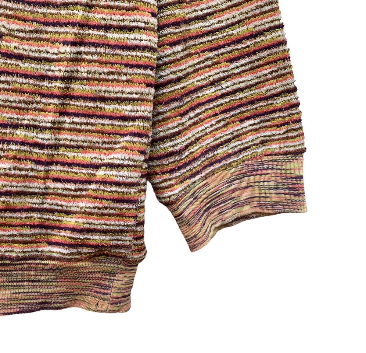 Designer × Missoni × Vintage Missoni Striped Sweatshirt Multicolour Size US L / EU 52-54 / 3 - 5 Thumbnail