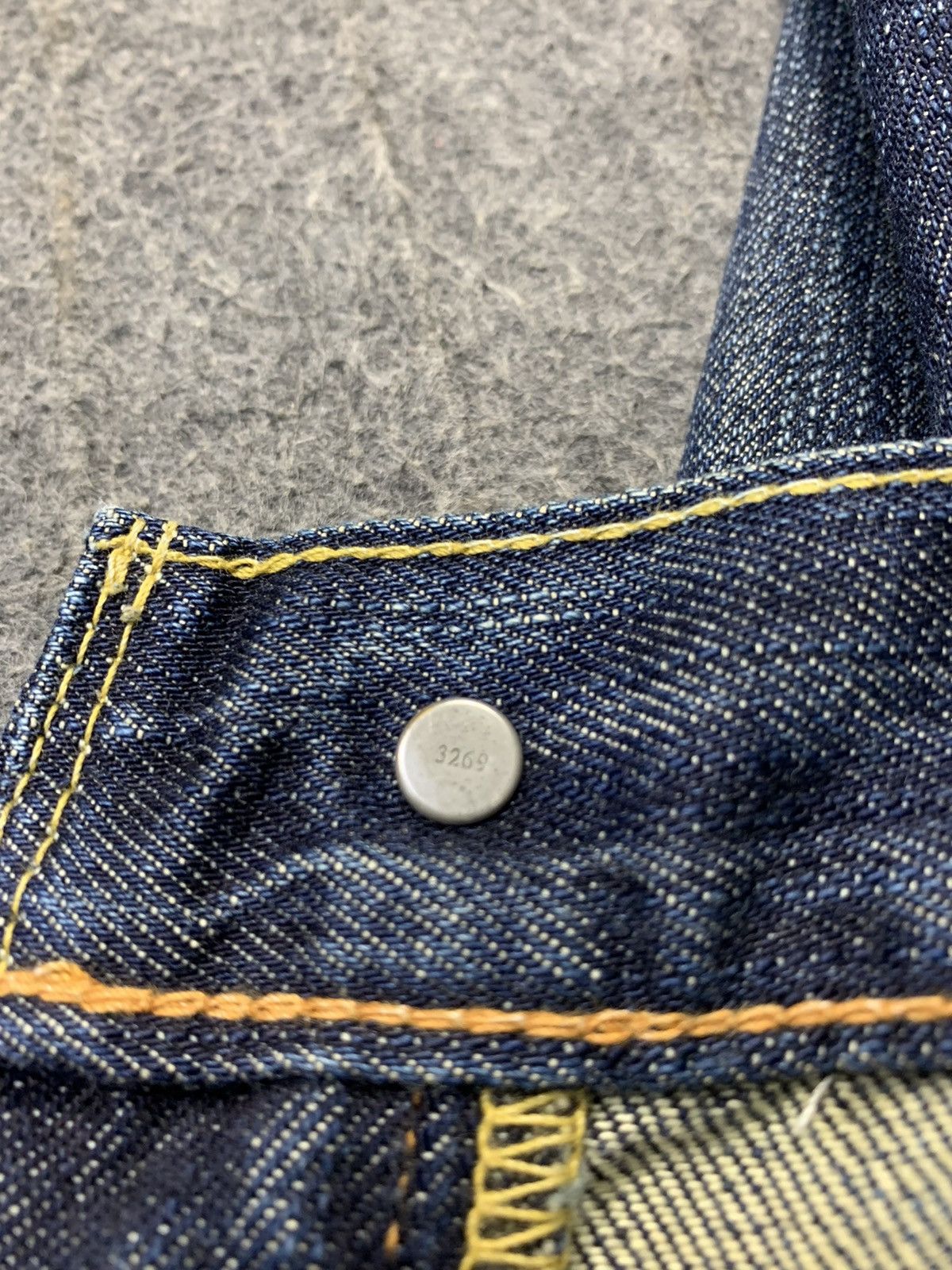 Other Levi’s Strauss Lot 503 Selvedge Indigo Distressed Denim Size US 30 / EU 46 - 19 Thumbnail
