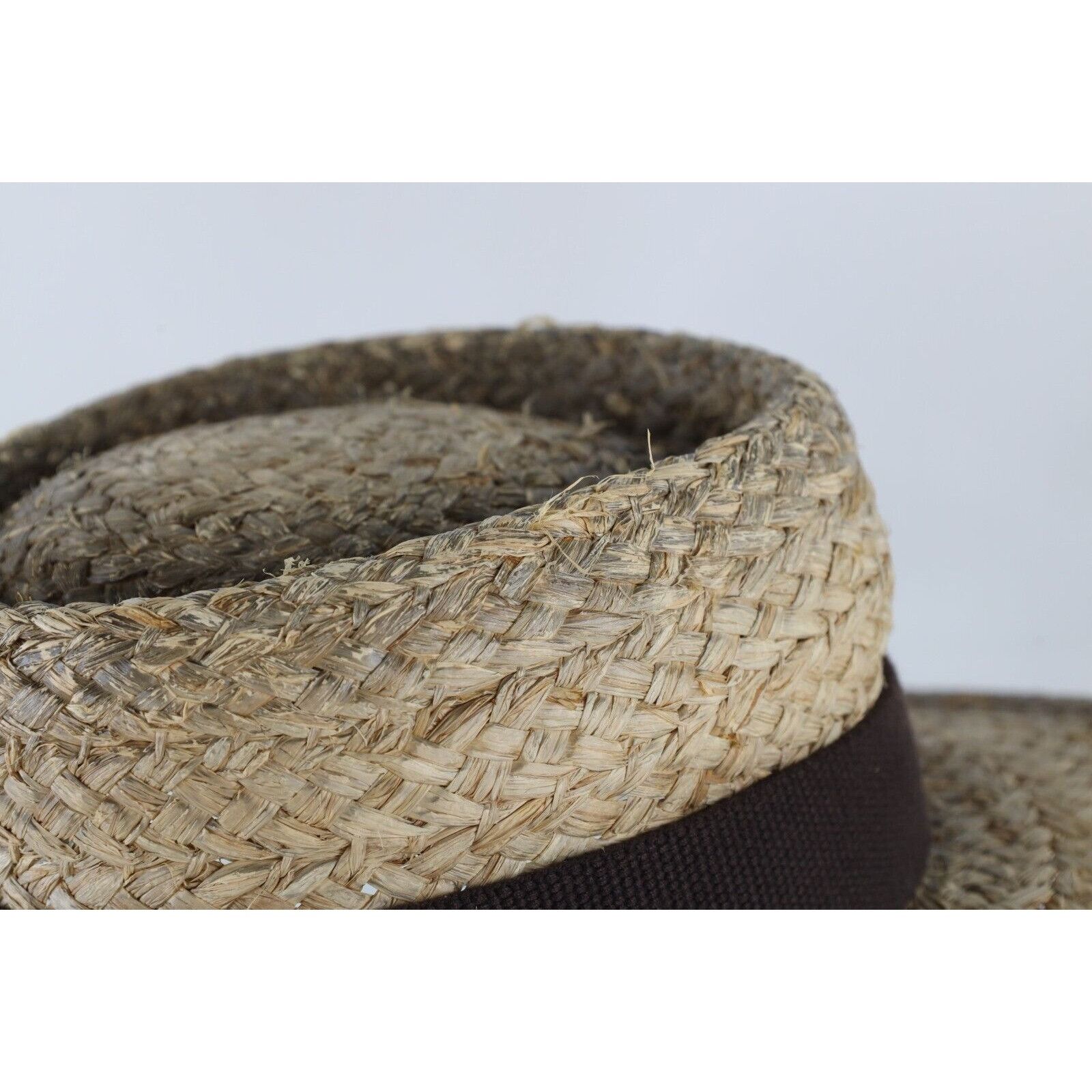 Vintage Vintage Peter Grimm True Character Natural Straw Golfing Hat Size ONE SIZE - 9 Thumbnail