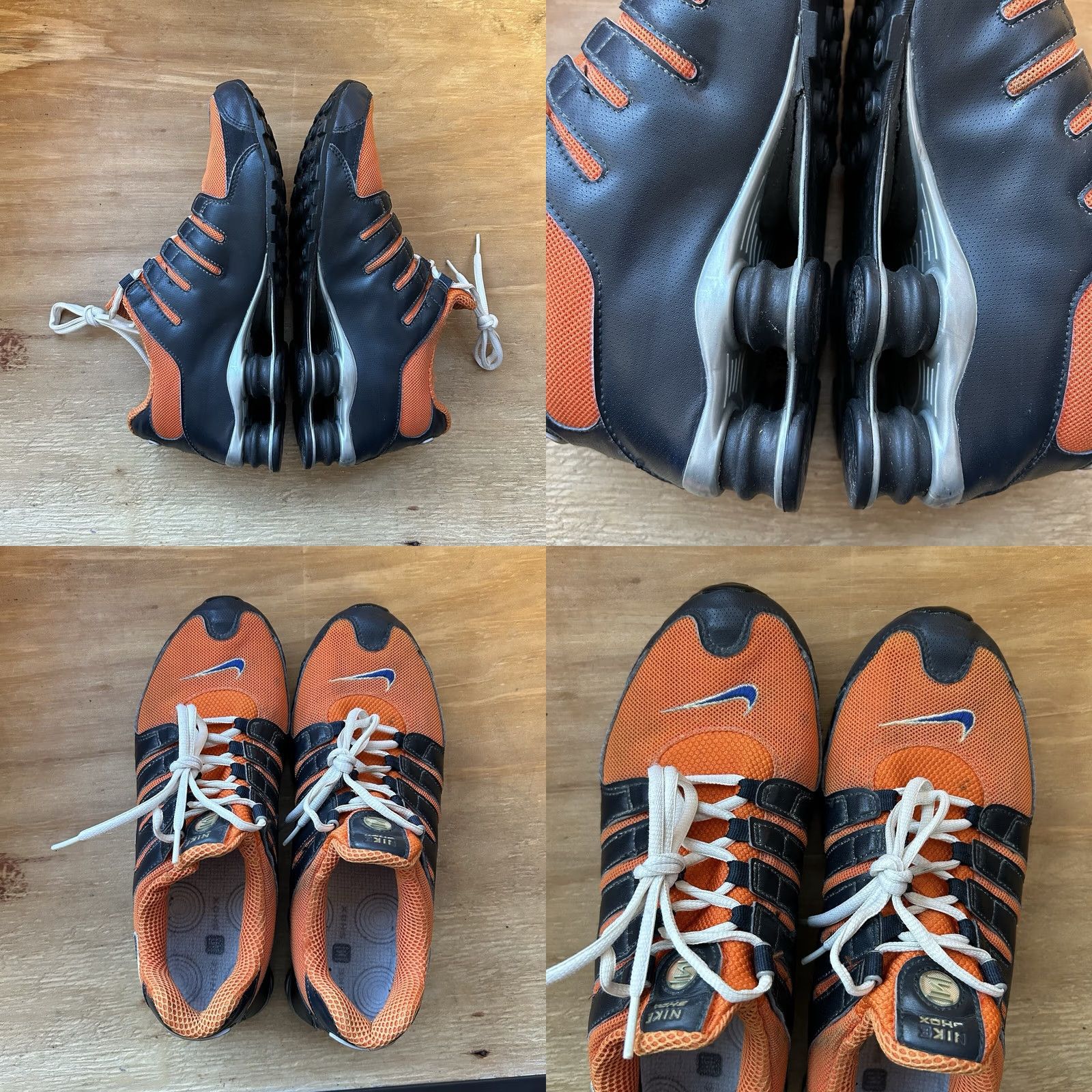 Nike VINTAGE Nike Shox NZ 313428-471 Sample 10.5 Syracuse 2007 Nike Shox Sneaker Mens Gray Size US 10 / EU 43 - 9 Thumbnail
