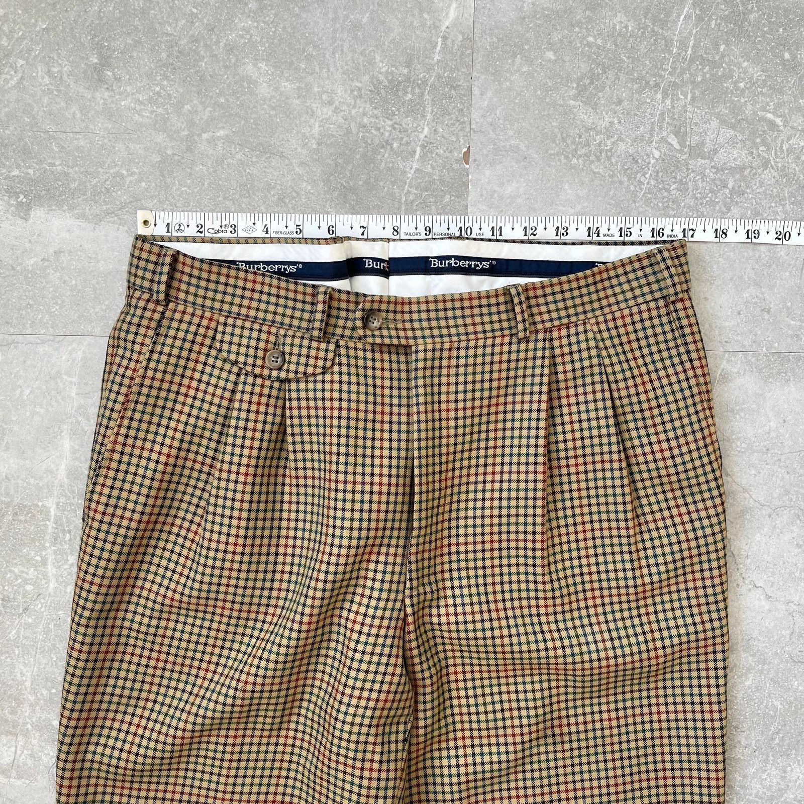 Burberry Burberrys Vintage Trousers – Mens Size 35 Wool Pants Pleated Size US 35 - 6 Thumbnail