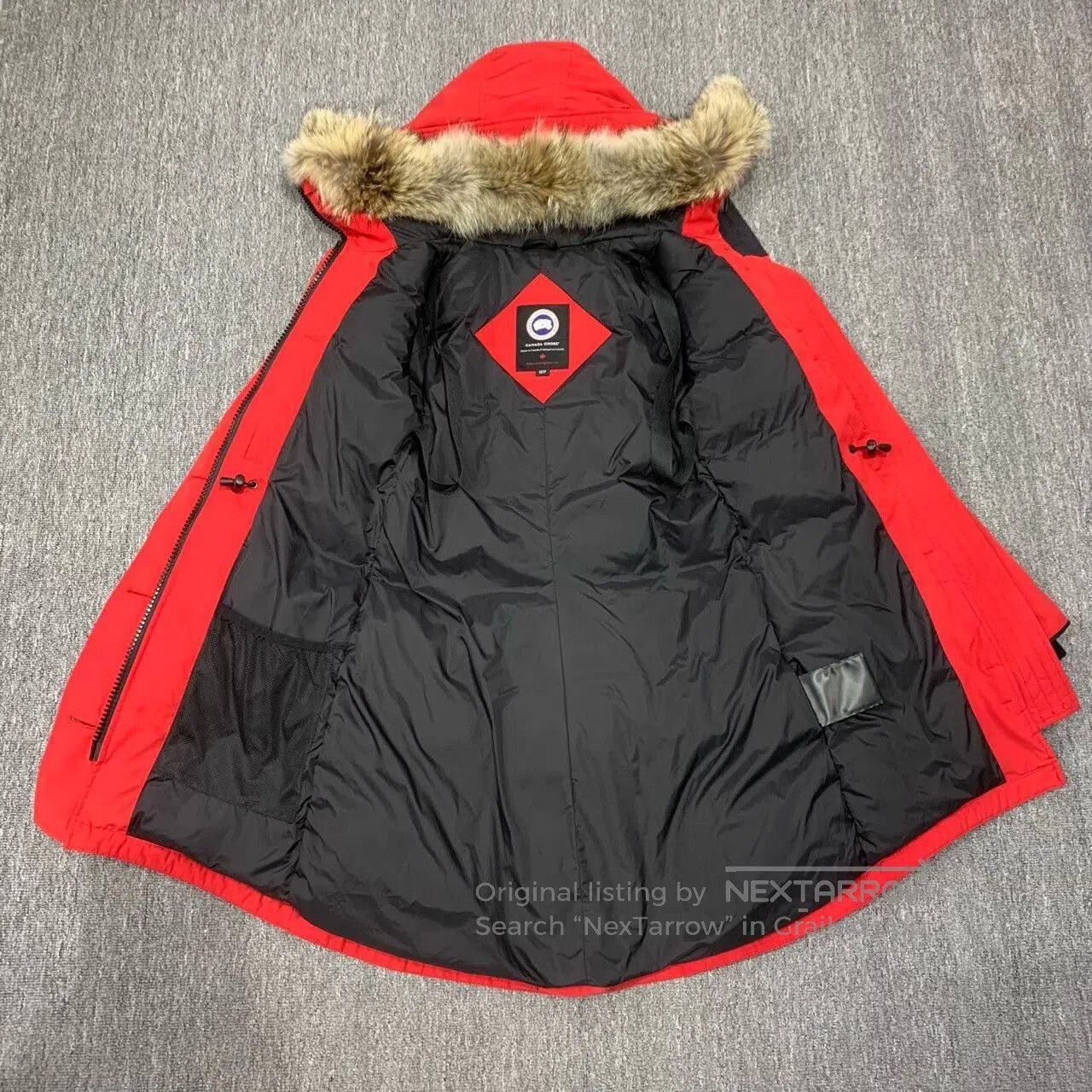Canada Goose red long down jacket from Canada Goose. Size XS / US 0-2 / IT 36-38 - 8 Thumbnail