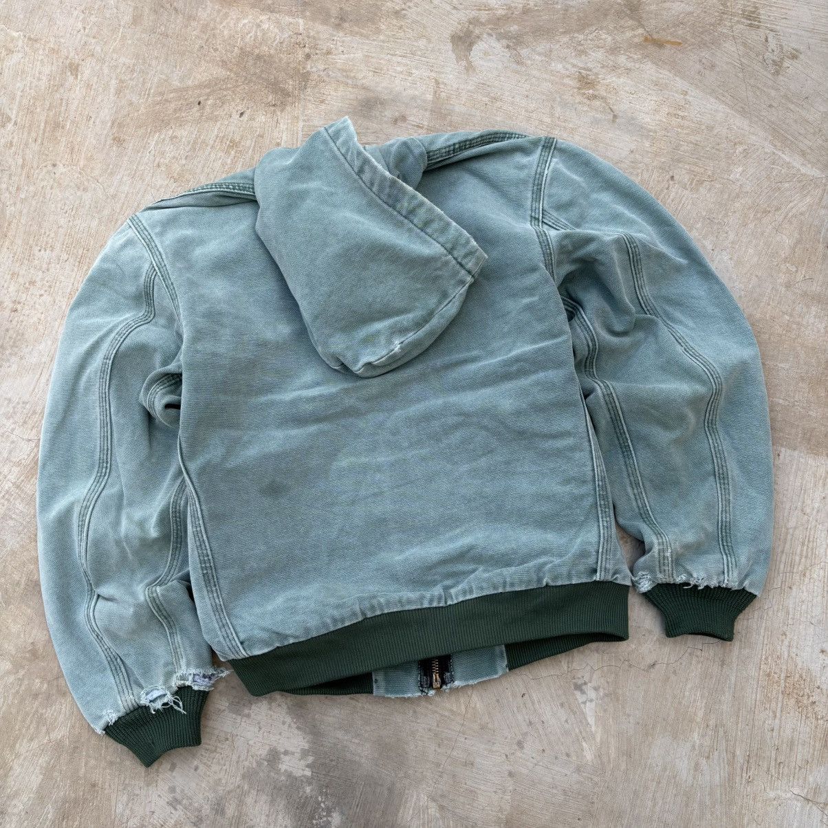 Carhartt Vintage 90s Sunfaded Carhartt Active Hood Jacket Size US S / EU 44-46 / 1 - 9 Thumbnail