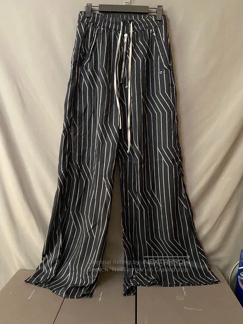 Rick Owens Rick Owens 23 SS striped wide leg pants Size US 38 / EU 54 - 1 Thumbnail