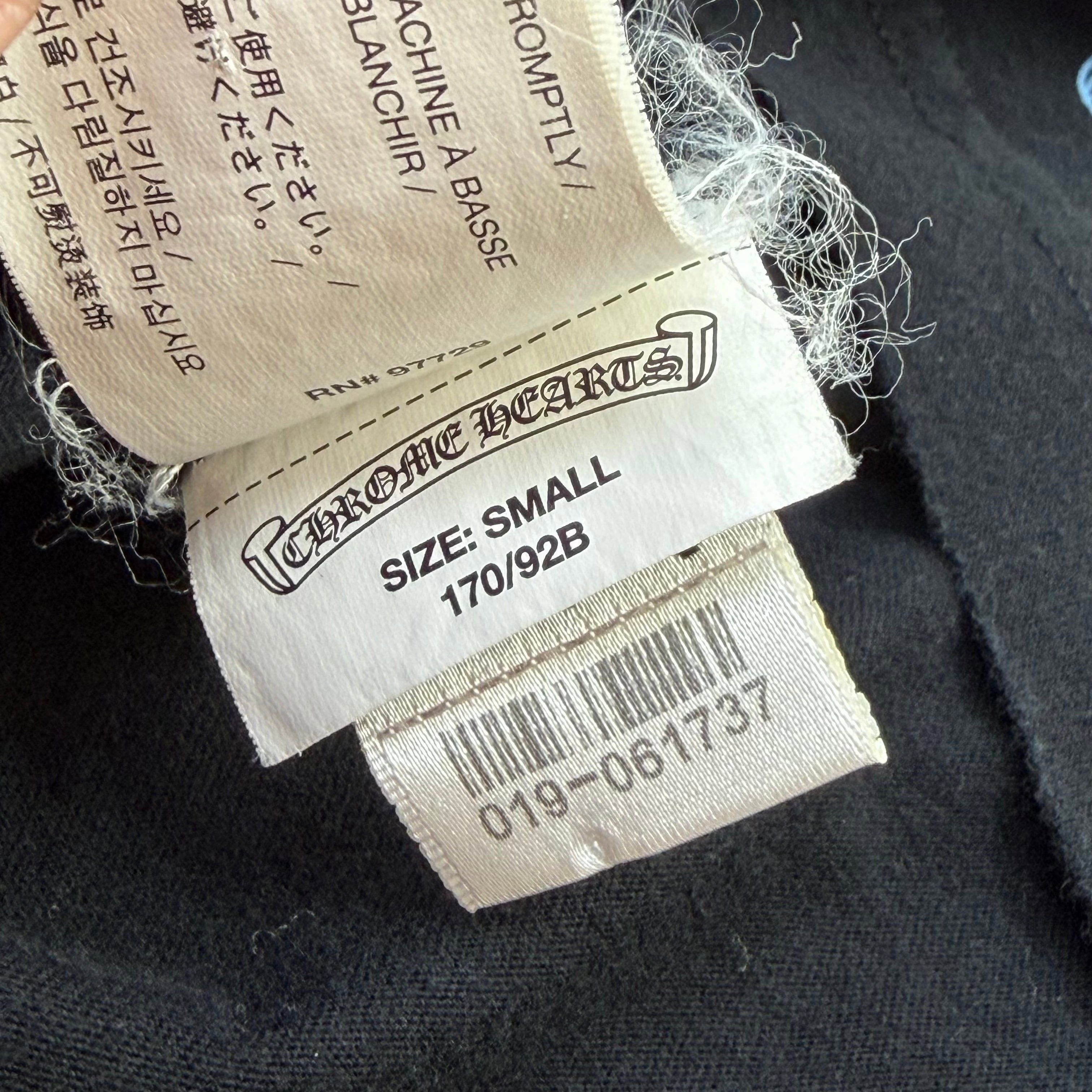 Chrome Hearts Chrome Hearts Blue Neck Logo Script Tee Small Size US S / EU 44-46 / 1 - 4 Thumbnail