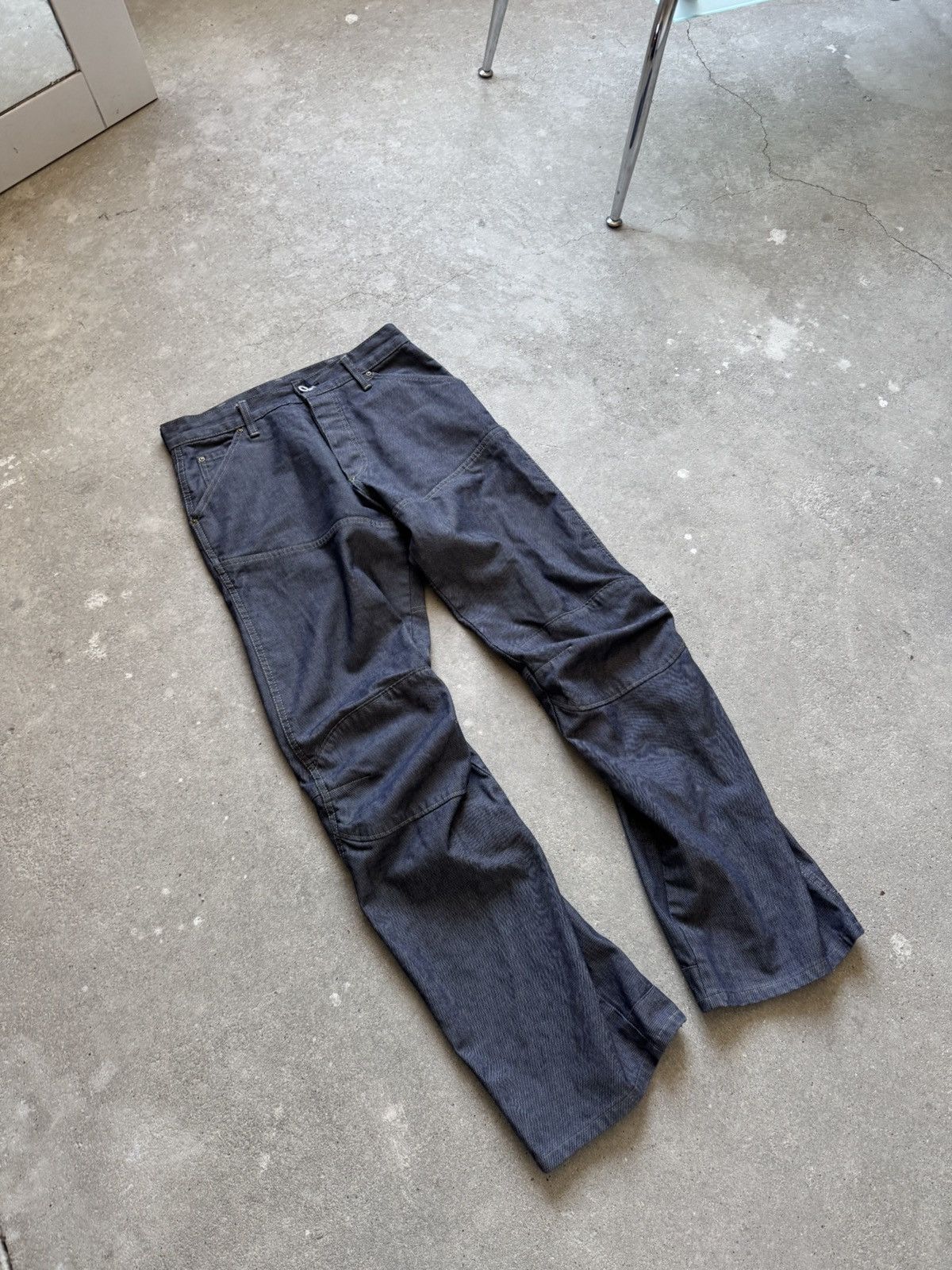 G-Star Vintage G-Star Raw Long Stacked Double Knee Jeans Size US 31 - 7 Thumbnail