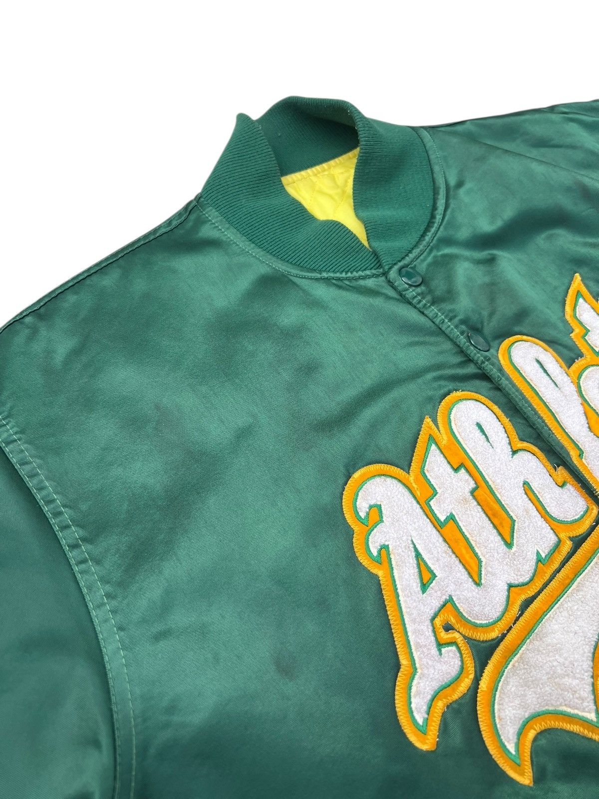MLB Vintage 80s 90s Oakland A’s Athletics Starter Jacket Size US L / EU 52-54 / 3 - 6 Thumbnail