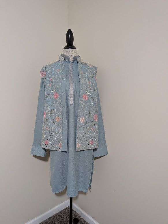 Other 3 PC Men's Kurta set Size 38R - 5 Thumbnail