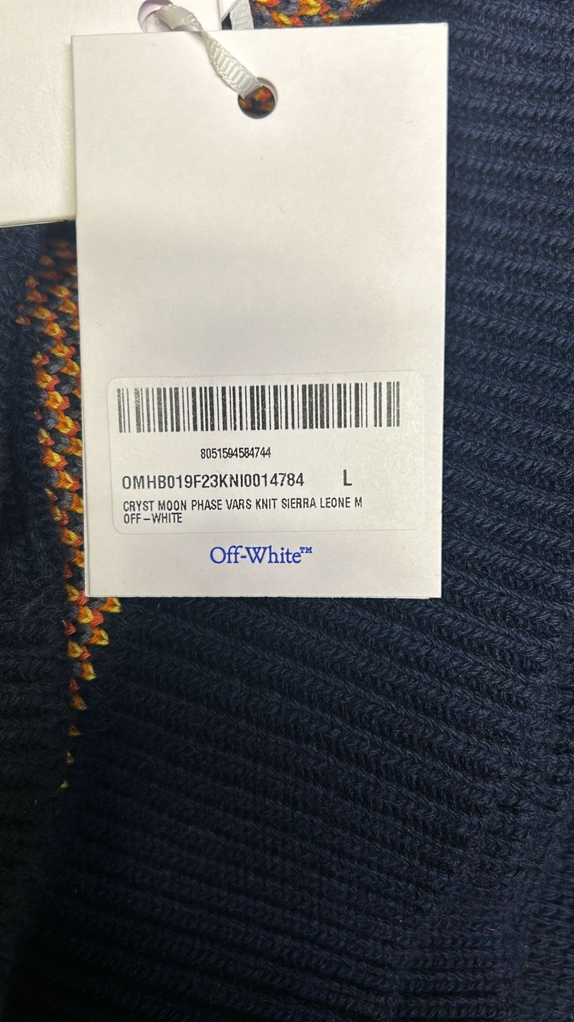 Off-White Blue Moon Phase Varsity Cardigan Size US M / EU 48-50 / 2 - 12 Thumbnail