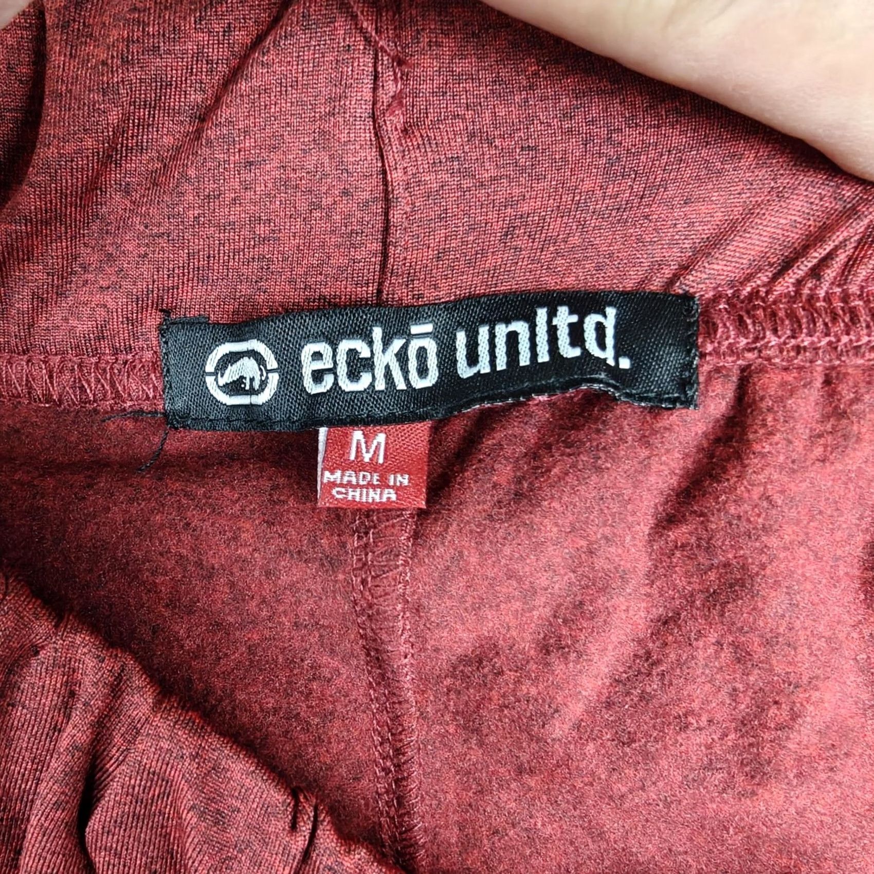 Ecko Unltd. Ecko Unltd Shorts Mens M Red Marled Drawstring Logo Pockets Athletic Size US 31 - 3 Thumbnail