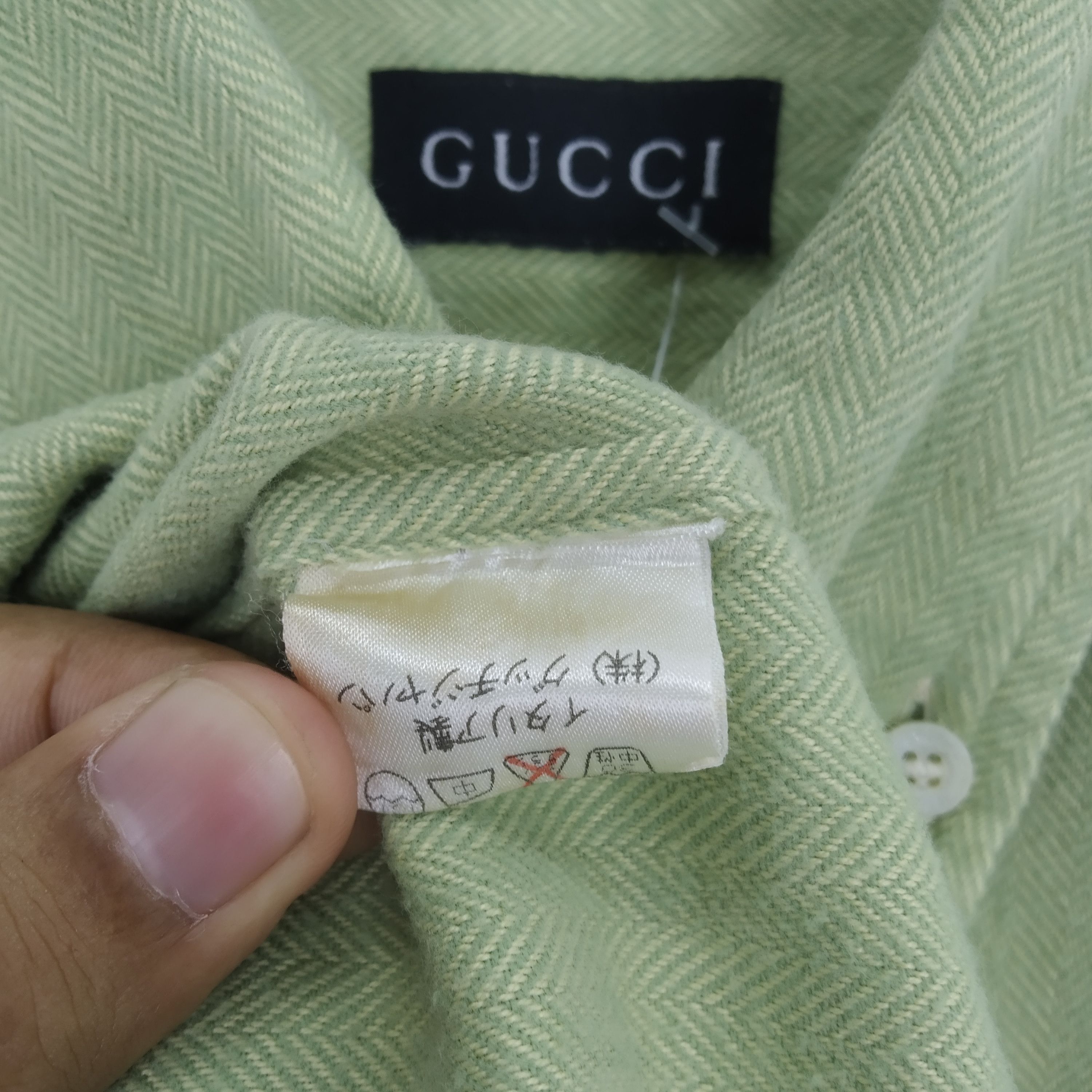 Gucci Vintage Gucci Button Down Casual Oxfords Shirt Size US L / EU 52-54 / 3 - 8 Thumbnail