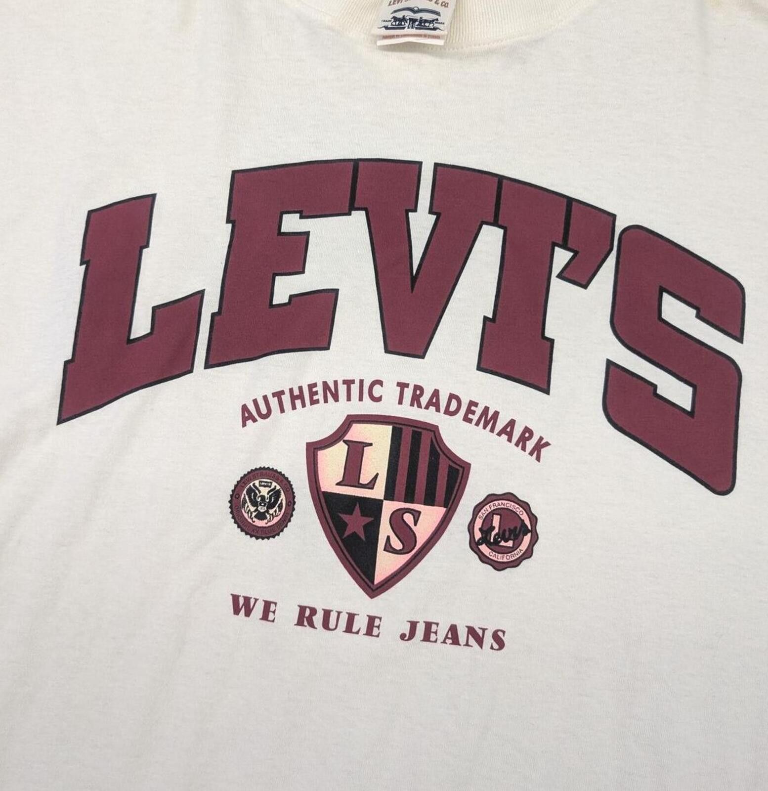 Levi's Rare Vintage 90s Levi's We Rule Jeans Promo T-shirt Size US XL / EU 56 / 4 - 2 Thumbnail