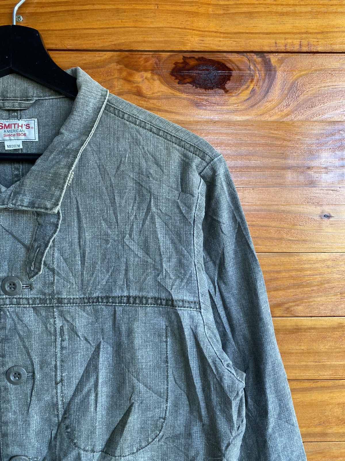 Smith's American Smith’s American Vintage Work Grey Cotton Utility Jacket Size US M / EU 48-50 / 2 - 10 Thumbnail