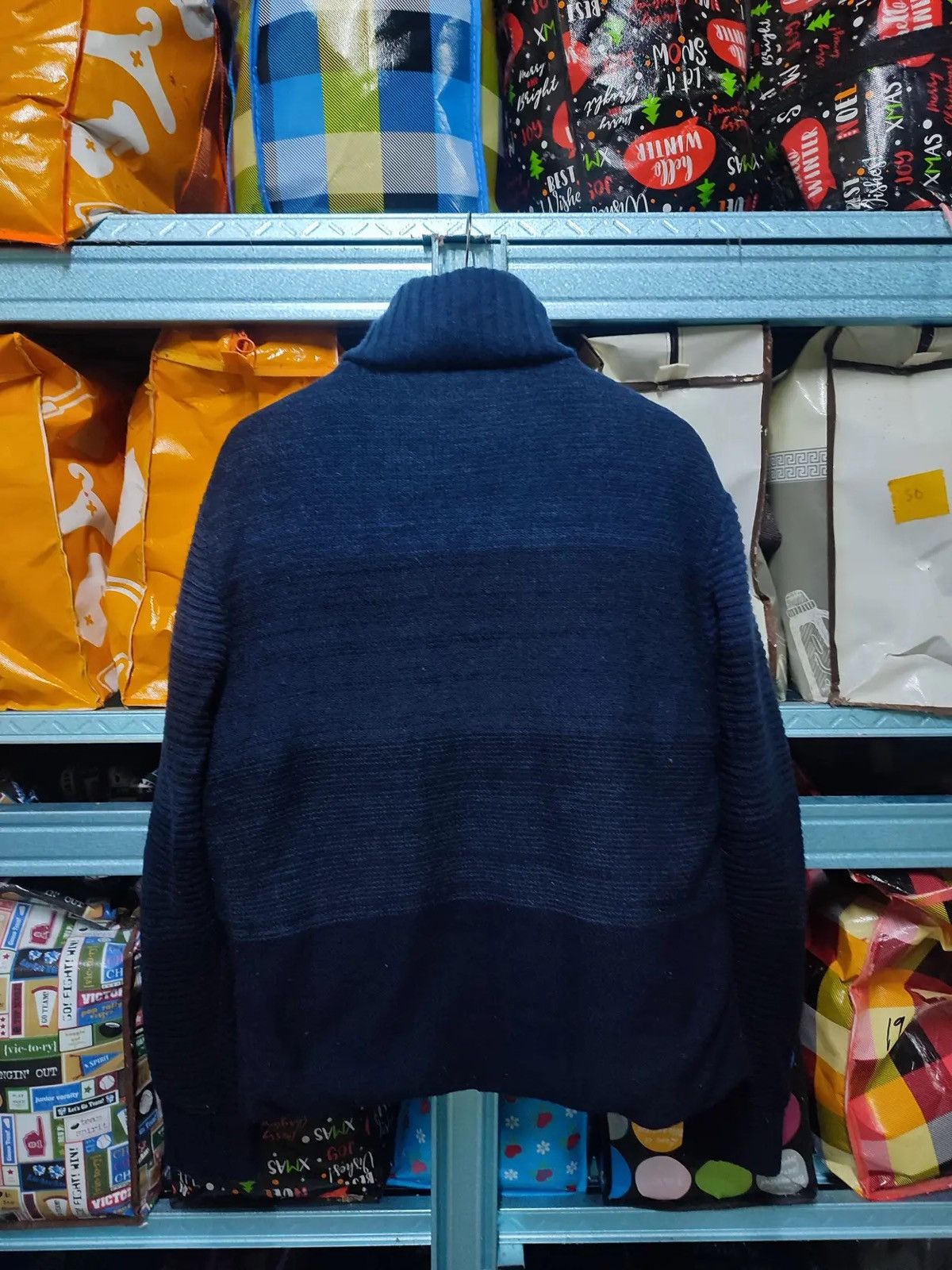 Jean-Michel Basquiat Jean-Michel Basquiat™ Quilted Knit Bomber Jacket – Navy Size US L / EU 52-54 / 3 - 9 Thumbnail