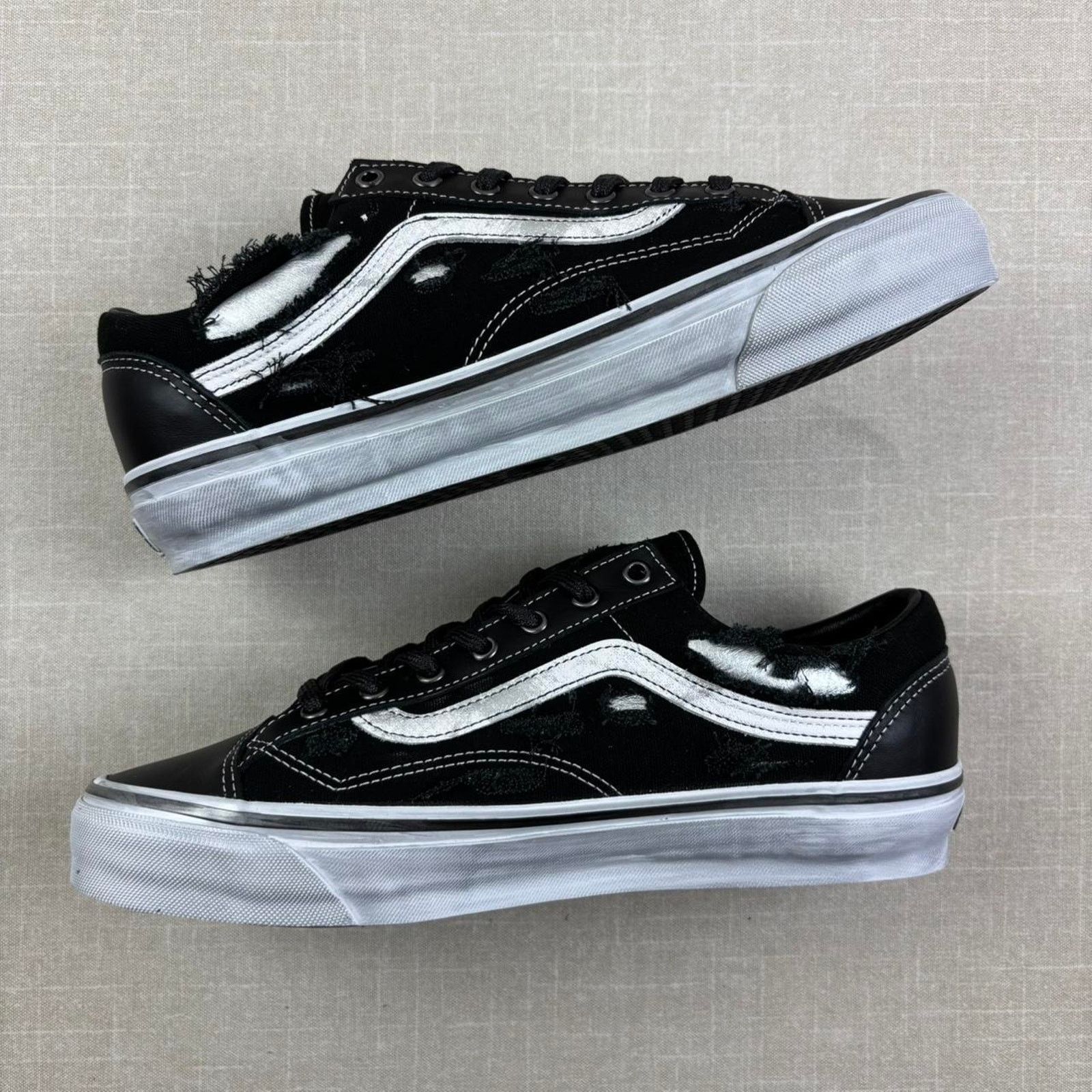 Vans 📓 2025 Vans OTW Old Skool 36 Vibram “Distressed Silver” 12M Size US 12 / EU 45 - 4 Thumbnail