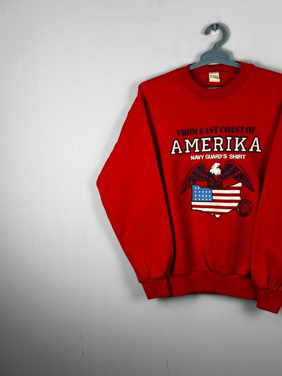 Vintage Vintage 80s USA Navy Army Baggy Military Sweatshirt Size US L / EU 52-54 / 3 - 2 Thumbnail