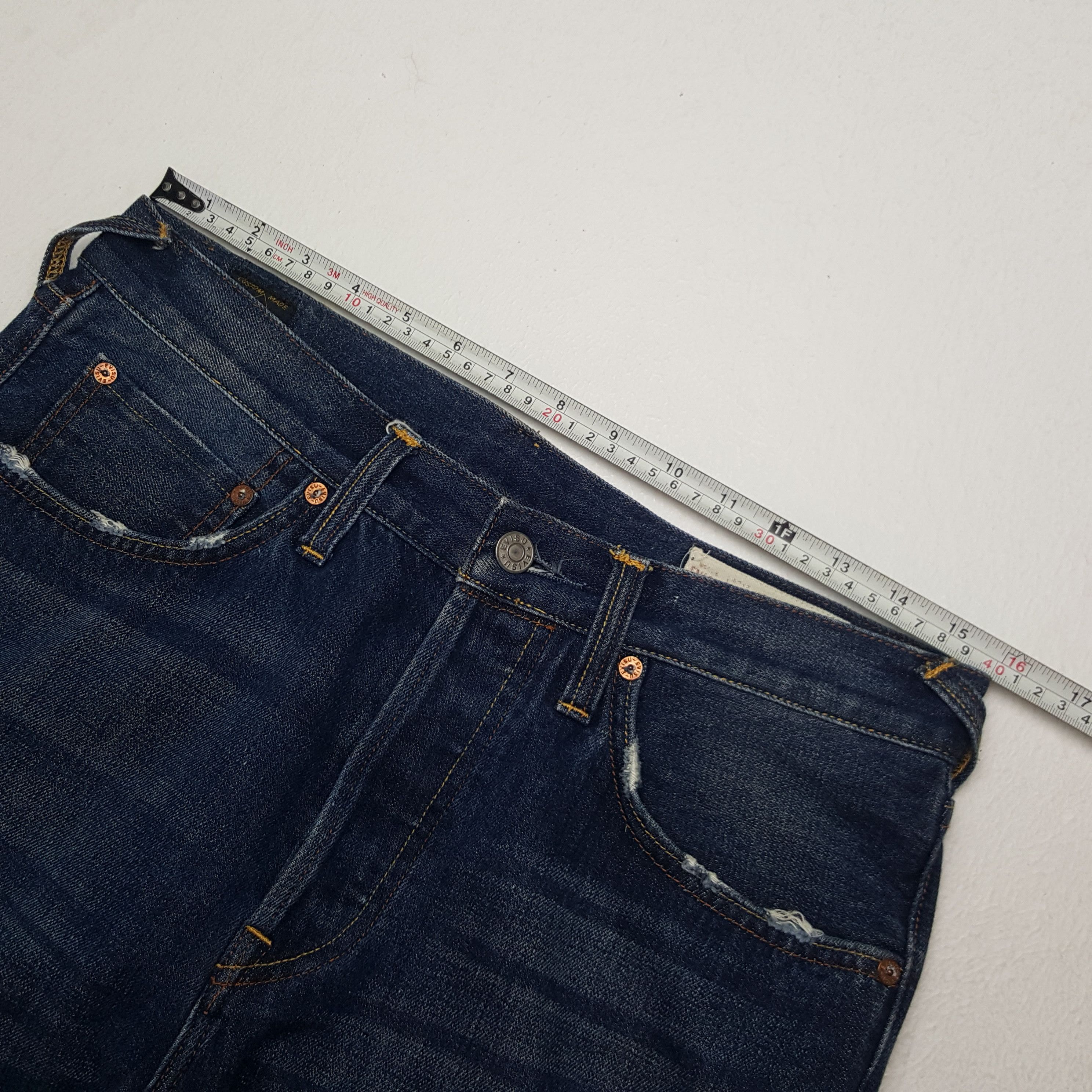 Evisu Vintage Evisu Japanese Brand Daicock Custom Art Denim Jeans Size US 31 - 9 Thumbnail