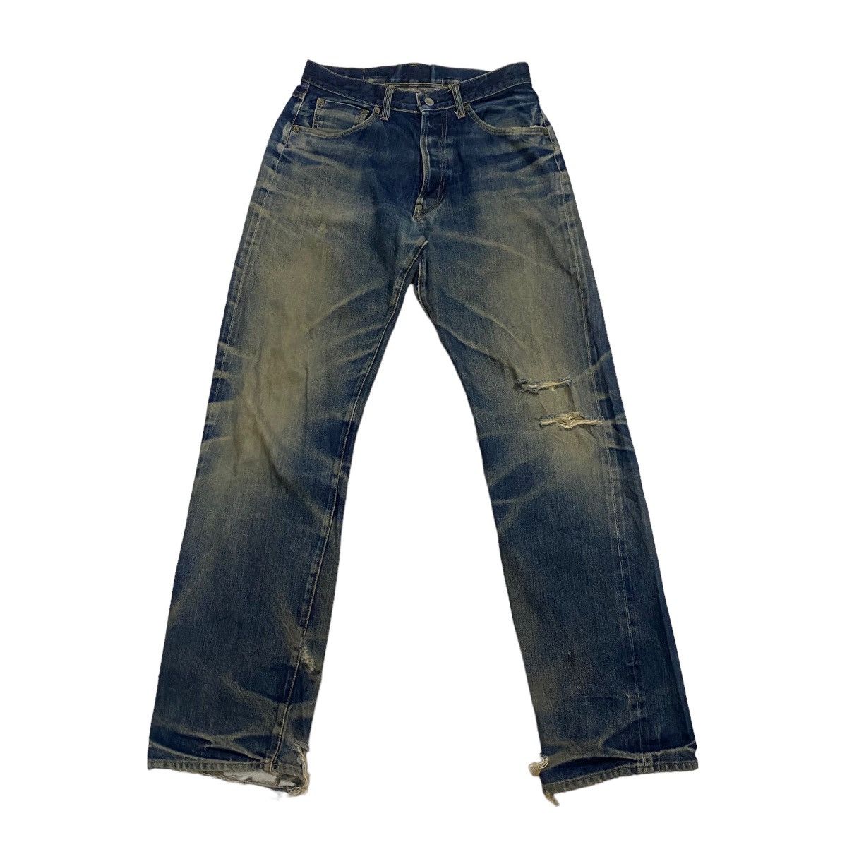 Japanese Brand Sewing Chop O'alls selvedge distressed denim Size US 30 / EU 46 - 1 Thumbnail
