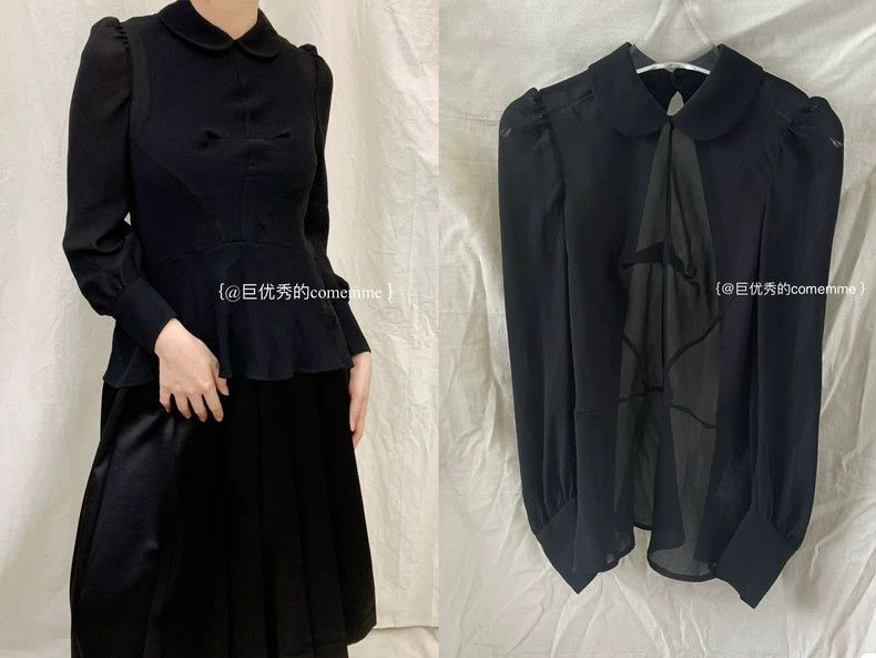 Comme des Garcons Comme Des Garcons Junya Watanabe Black yuanbao Collar Bubb Size XS / US 0-2 / IT 36-38 - 1 Thumbnail