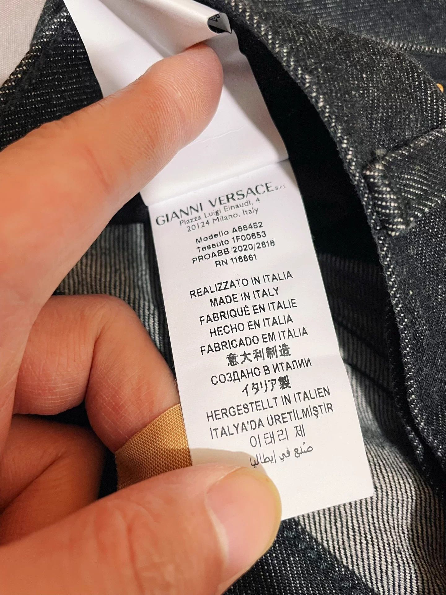 Versace Versace Main Line Runway Washed Jeans Men's 31 Size US 31 - 8 Thumbnail